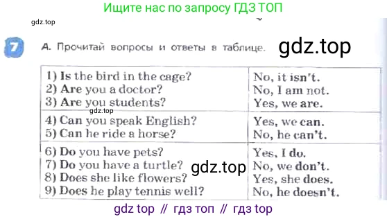 ГДЗ Английский язык (english), 3 класс Учебник, авторы: Афанасьева Ольга Васильевна (Afanasyeva Olga), Михеева Ирина Владимировна (Mikheeva Irina), издательство Дрофа, Москва, 2014 - 2022, зелёного цвета, Часть 2, страница 18, номер 7, Условие