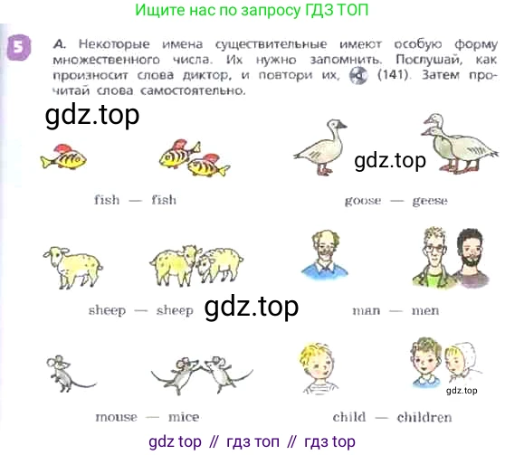 ГДЗ Английский язык (english), 3 класс Учебник, авторы: Афанасьева Ольга Васильевна (Afanasyeva Olga), Михеева Ирина Владимировна (Mikheeva Irina), издательство Дрофа, Москва, 2014 - 2022, зелёного цвета, Часть 2, страница 47, номер 5, Условие