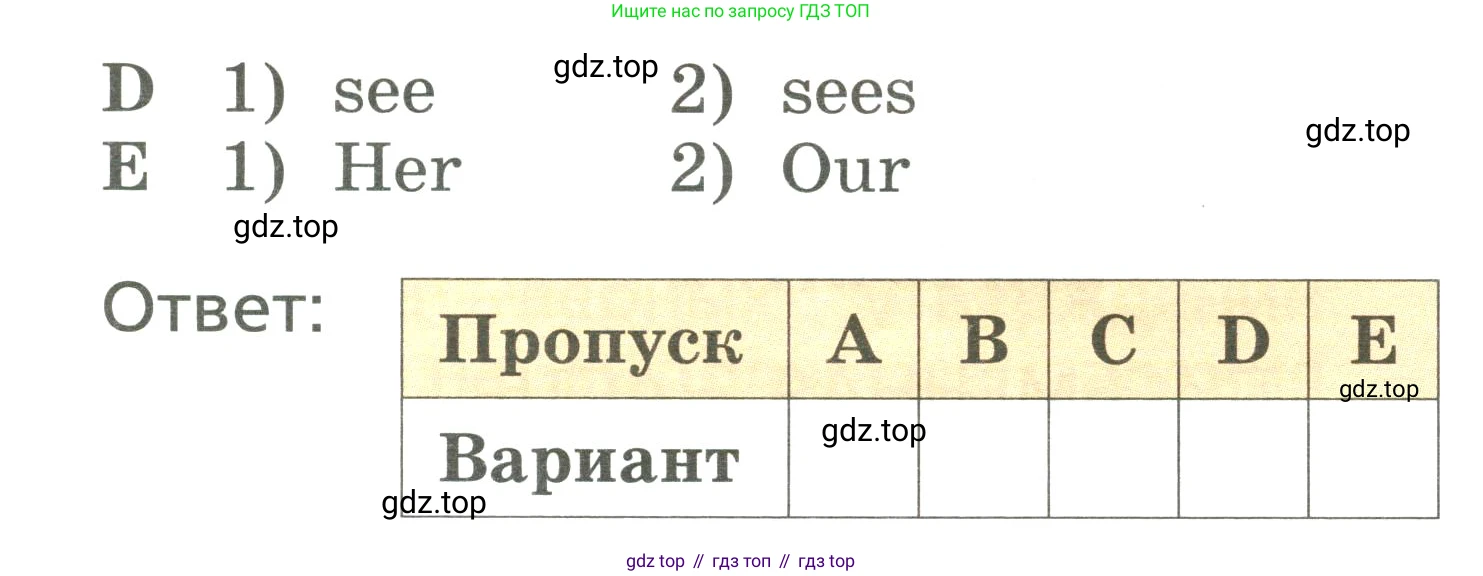 ГДЗ Английский язык (english), 3 класс Подготовка к всероссийским проверочным работам (впр), авторы: Афанасьева Ольга Васильевна (Afanasyeva Olga), Михеева Ирина Владимировна (Mikheeva Irina), Баранова Ксения Михайловна (Baranova Ksenia), Сьянов Александр Валерьевич, издательство Дрофа, Москва, 2019, белого цвета, страница 24, номер 5, Условие (продолжение 2)
