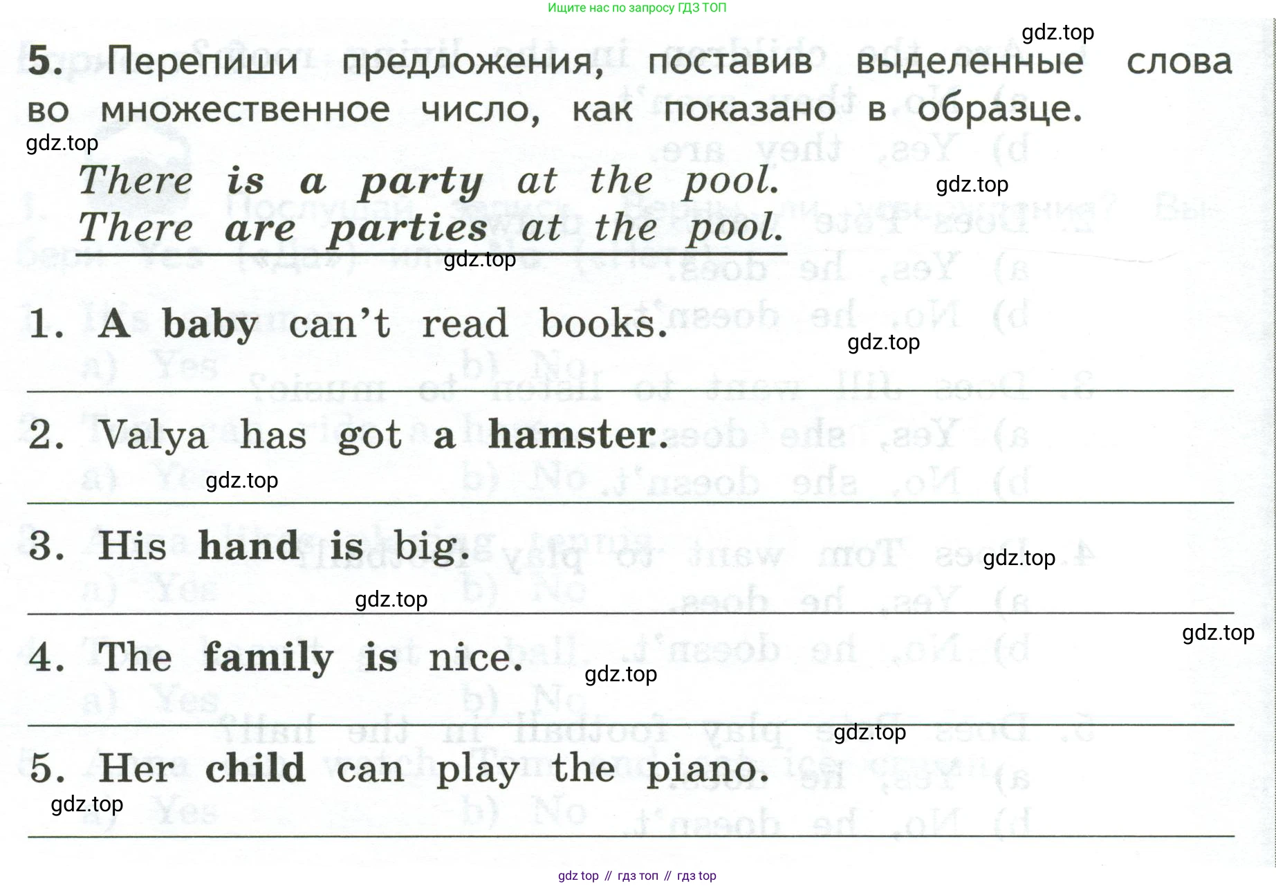 ГДЗ Английский язык (english), 3 класс Тетрадь-экзаменатор, автор: Смирнов Алексей Валерьевич, издательство Просвещение, Москва, 2021, красного цвета, страница 24, номер 5, Условие