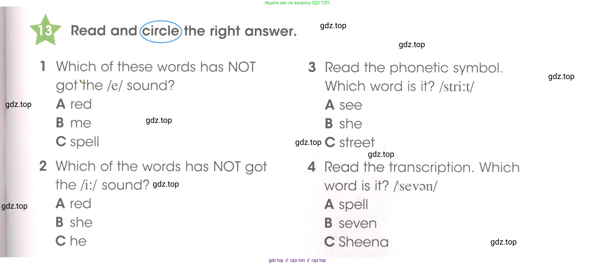 Английский язык (english), 3 класс Рабочая тетрадь (workbook), авторы: Баранова Ксения Михайловна (Baranova Ksenia), Дули Дженни (Dooley Jenny), Копылова Виктория Викторовна (Kopylova Victoria), Мильруд Радислав Петрович (Millrood Radislav), Эванс Вирджиния (Evans Virginia), издательство Просвещение, Москва, 2023, белого цвета, Часть ( Part) 1, страница 9, номер 13, Условие