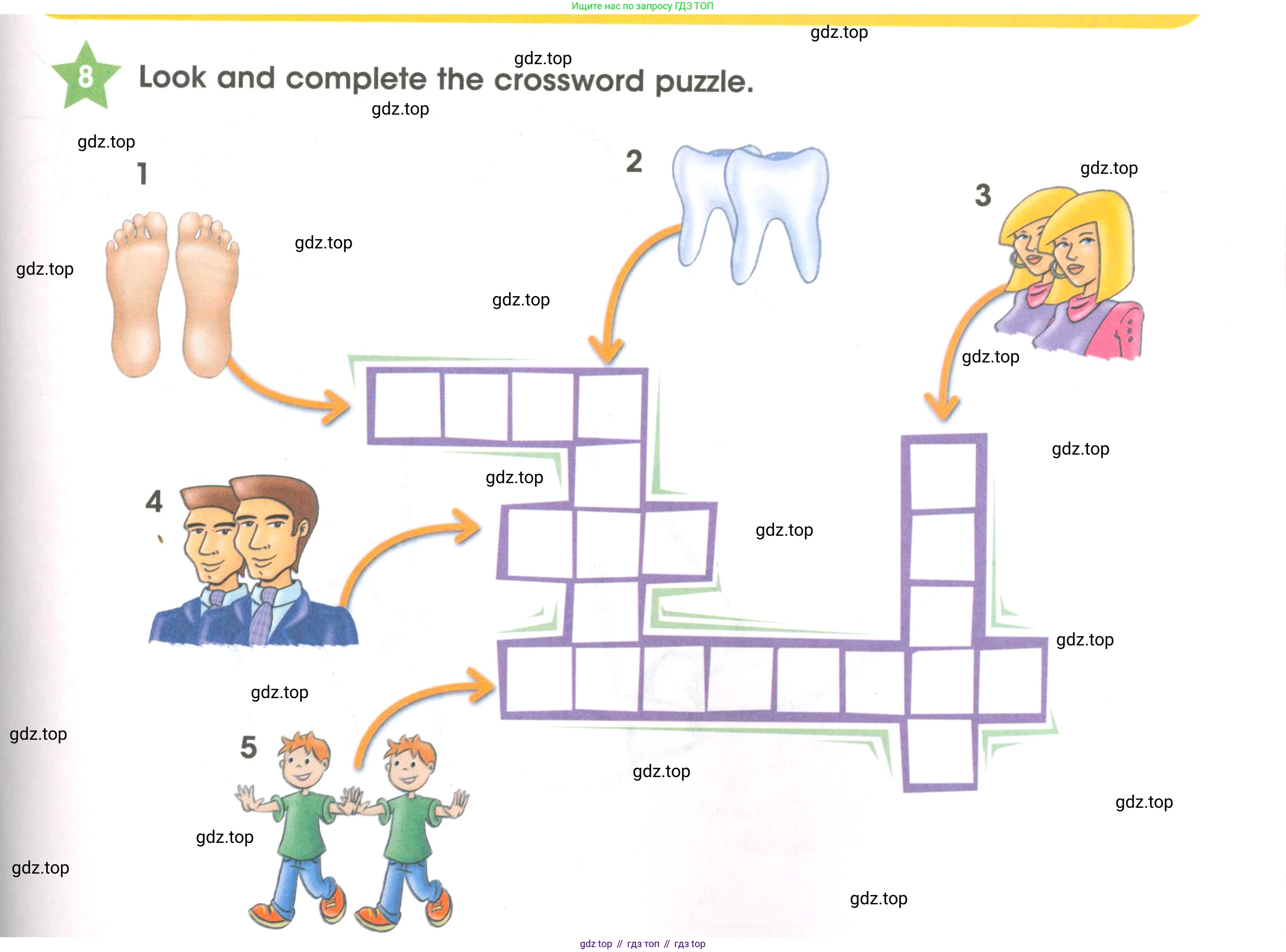 Английский язык (english), 3 класс Рабочая тетрадь (workbook), авторы: Баранова Ксения Михайловна (Baranova Ksenia), Дули Дженни (Dooley Jenny), Копылова Виктория Викторовна (Kopylova Victoria), Мильруд Радислав Петрович (Millrood Radislav), Эванс Вирджиния (Evans Virginia), издательство Просвещение, Москва, 2023, белого цвета, Часть ( Part) 1, страница 35, номер 8, Условие