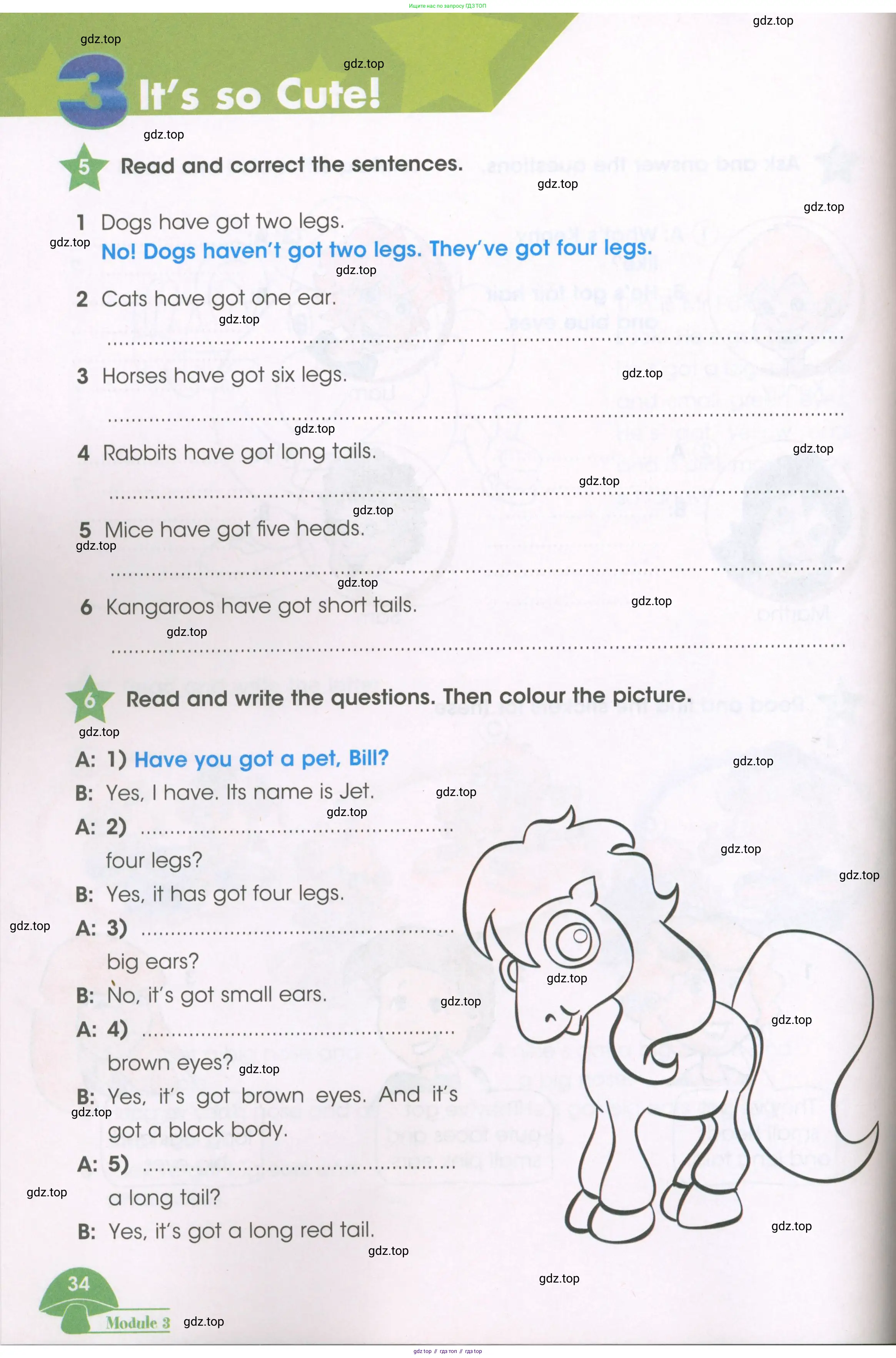 Английский язык (english), 3 класс Рабочая тетрадь (workbook), авторы: Баранова Ксения Михайловна (Baranova Ksenia), Дули Дженни (Dooley Jenny), Копылова Виктория Викторовна (Kopylova Victoria), Мильруд Радислав Петрович (Millrood Radislav), Эванс Вирджиния (Evans Virginia), издательство Просвещение, Москва, 2023, белого цвета, Часть ( Part) 1, страница 34