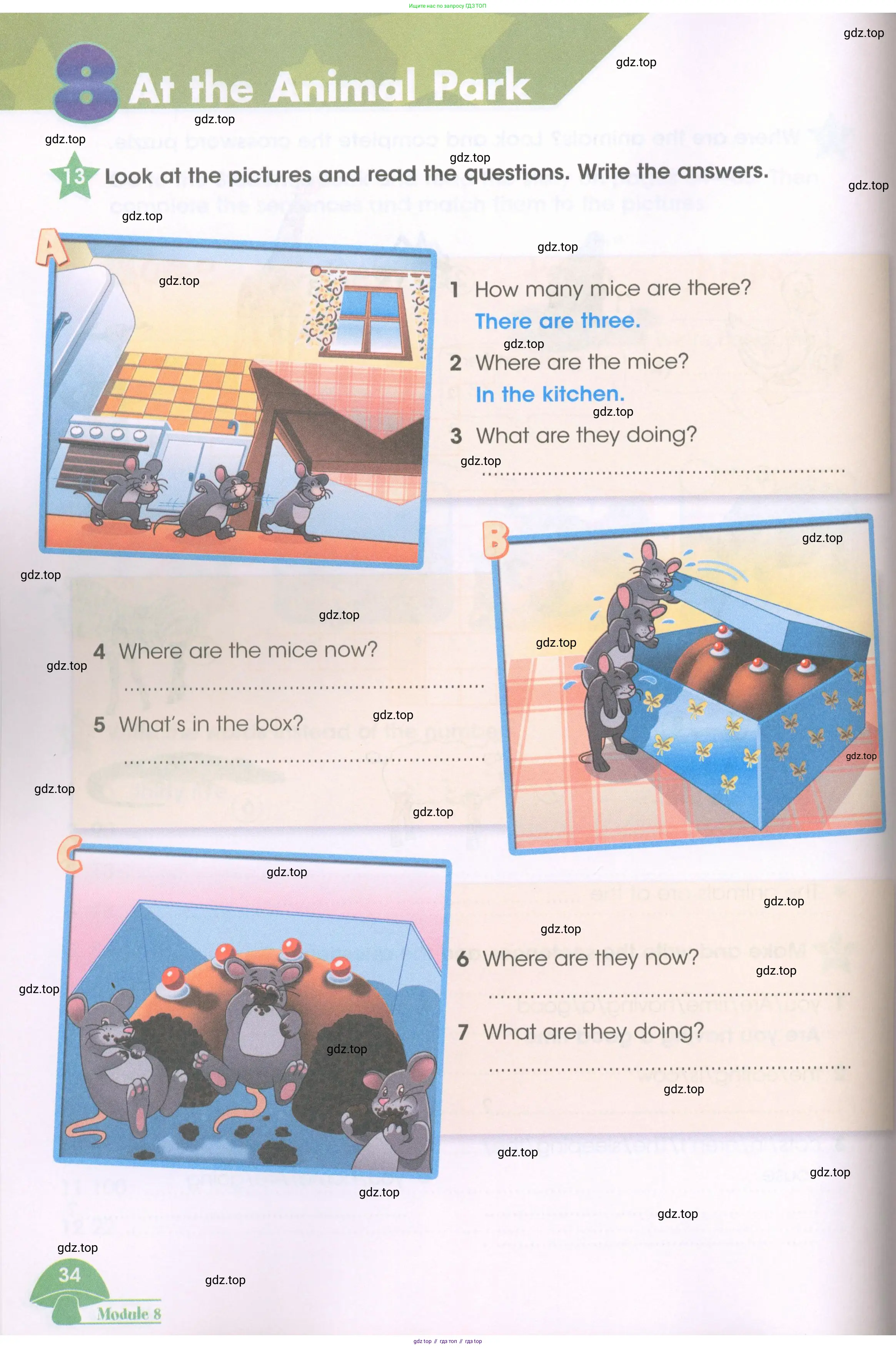 Английский язык (english), 3 класс Рабочая тетрадь (workbook), авторы: Баранова Ксения Михайловна (Baranova Ksenia), Дули Дженни (Dooley Jenny), Копылова Виктория Викторовна (Kopylova Victoria), Мильруд Радислав Петрович (Millrood Radislav), Эванс Вирджиния (Evans Virginia), издательство Просвещение, Москва, 2023, белого цвета, Часть ( Part) 1, страница 34