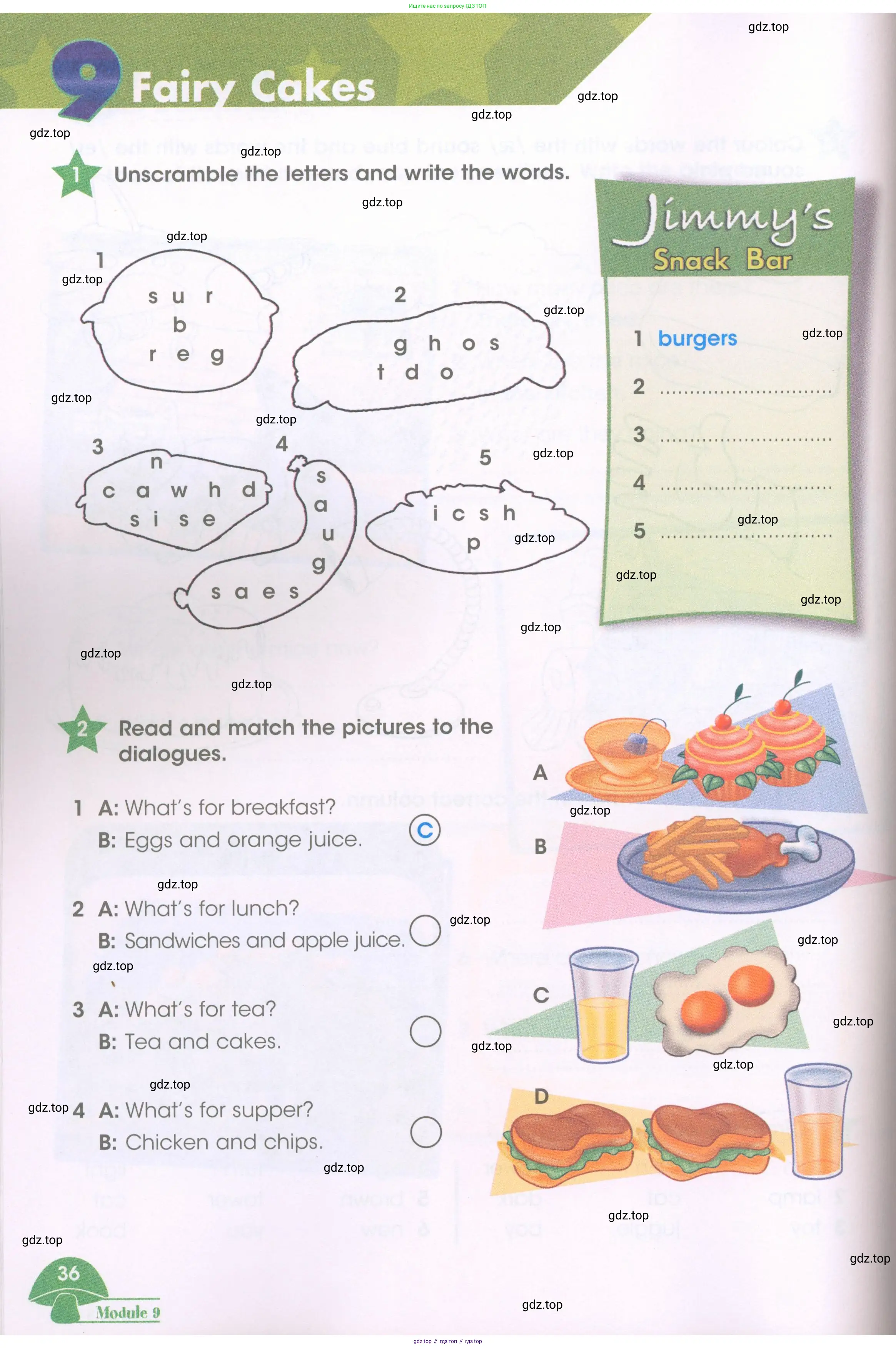 Английский язык (english), 3 класс Рабочая тетрадь (workbook), авторы: Баранова Ксения Михайловна (Baranova Ksenia), Дули Дженни (Dooley Jenny), Копылова Виктория Викторовна (Kopylova Victoria), Мильруд Радислав Петрович (Millrood Radislav), Эванс Вирджиния (Evans Virginia), издательство Просвещение, Москва, 2023, белого цвета, Часть ( Part) 1, страница 36