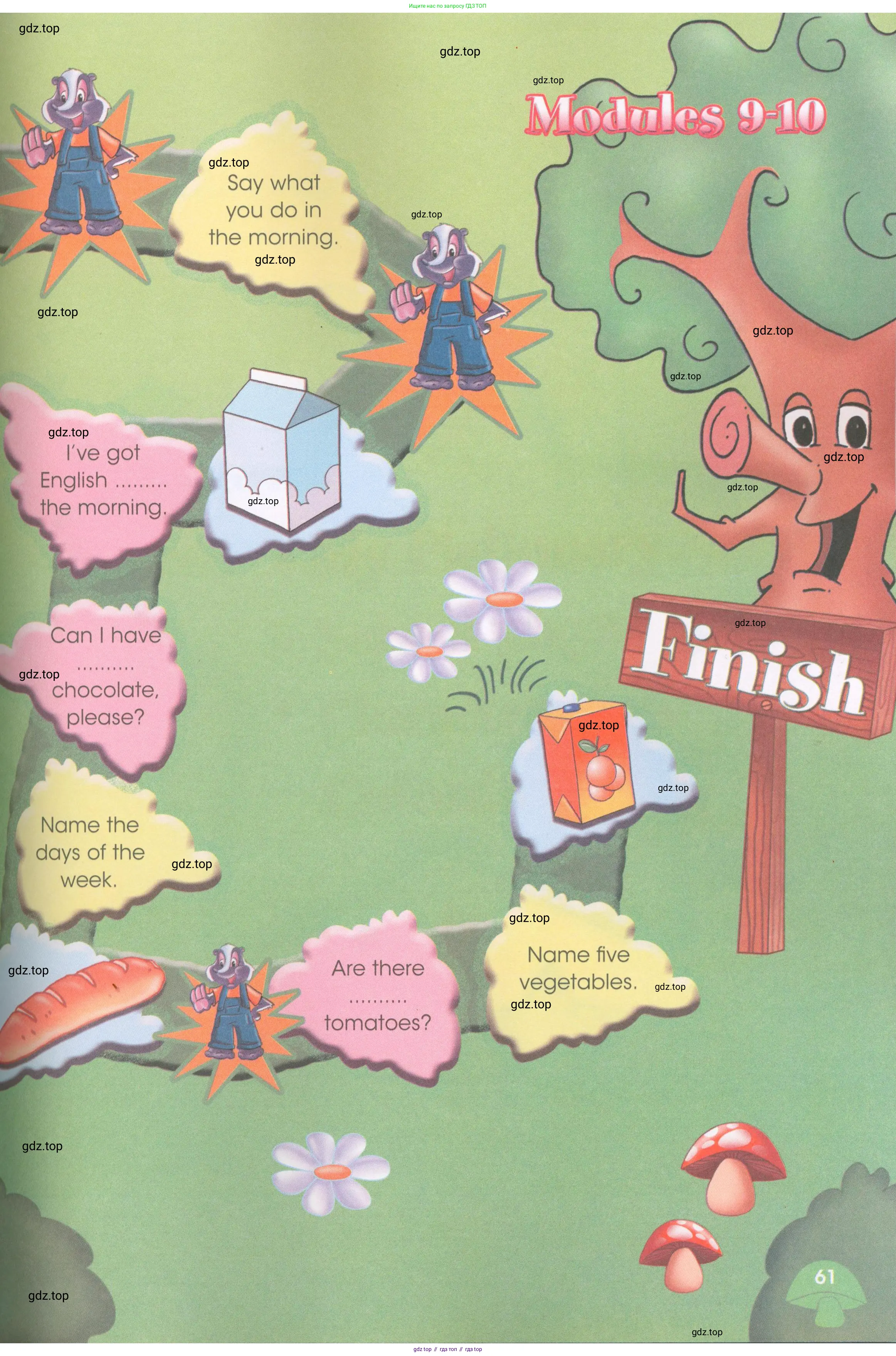 Английский язык (english), 3 класс Рабочая тетрадь (workbook), авторы: Баранова Ксения Михайловна (Baranova Ksenia), Дули Дженни (Dooley Jenny), Копылова Виктория Викторовна (Kopylova Victoria), Мильруд Радислав Петрович (Millrood Radislav), Эванс Вирджиния (Evans Virginia), издательство Просвещение, Москва, 2023, белого цвета, страница 61