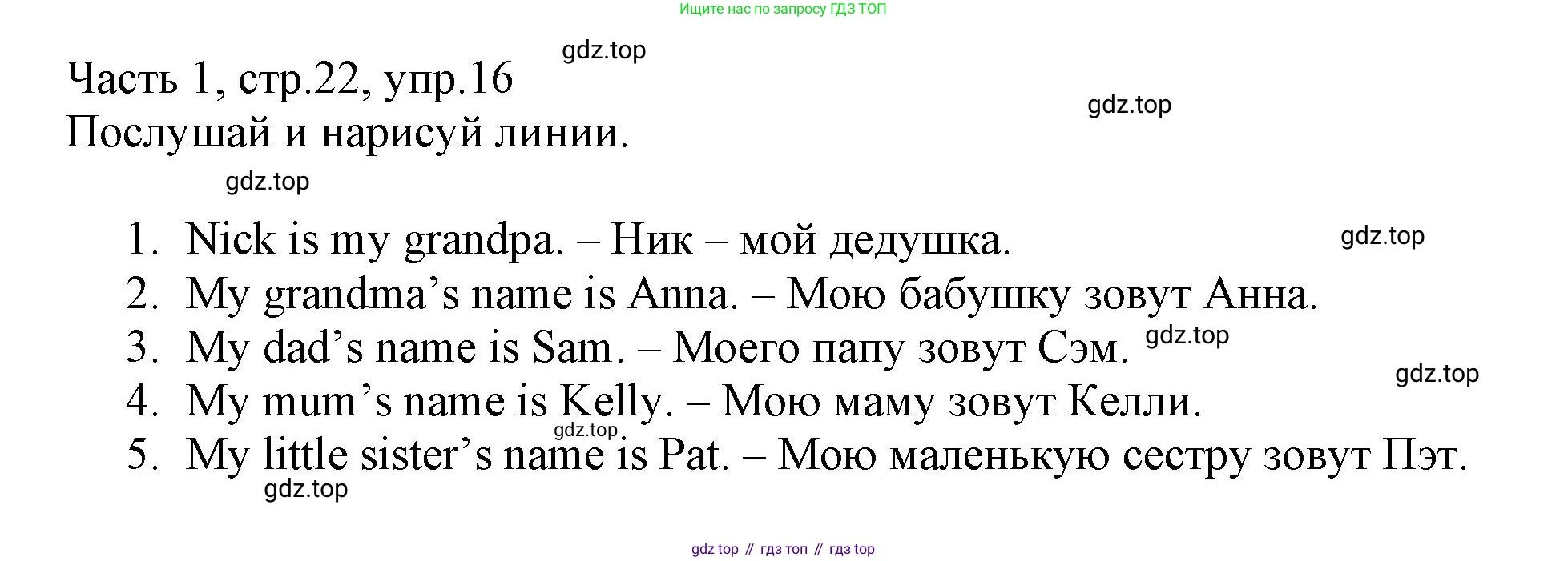 Английский язык (english), 3 класс Рабочая тетрадь (workbook), авторы: Баранова Ксения Михайловна (Baranova Ksenia), Дули Дженни (Dooley Jenny), Копылова Виктория Викторовна (Kopylova Victoria), Мильруд Радислав Петрович (Millrood Radislav), Эванс Вирджиния (Evans Virginia), издательство Просвещение, Москва, 2023, белого цвета, Часть ( Part) 1, страница 22, номер 16, Решение