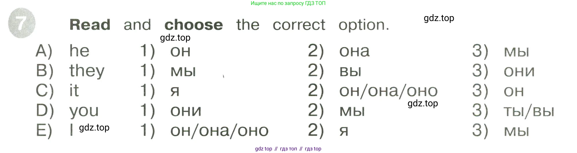 ГДЗ Английский язык (english), 3 класс Сборник упражнений, автор: Котова Марина Петровна, издательство Просвещение, Москва, 2024, белого цвета, страница 55, номер 7, Условие
