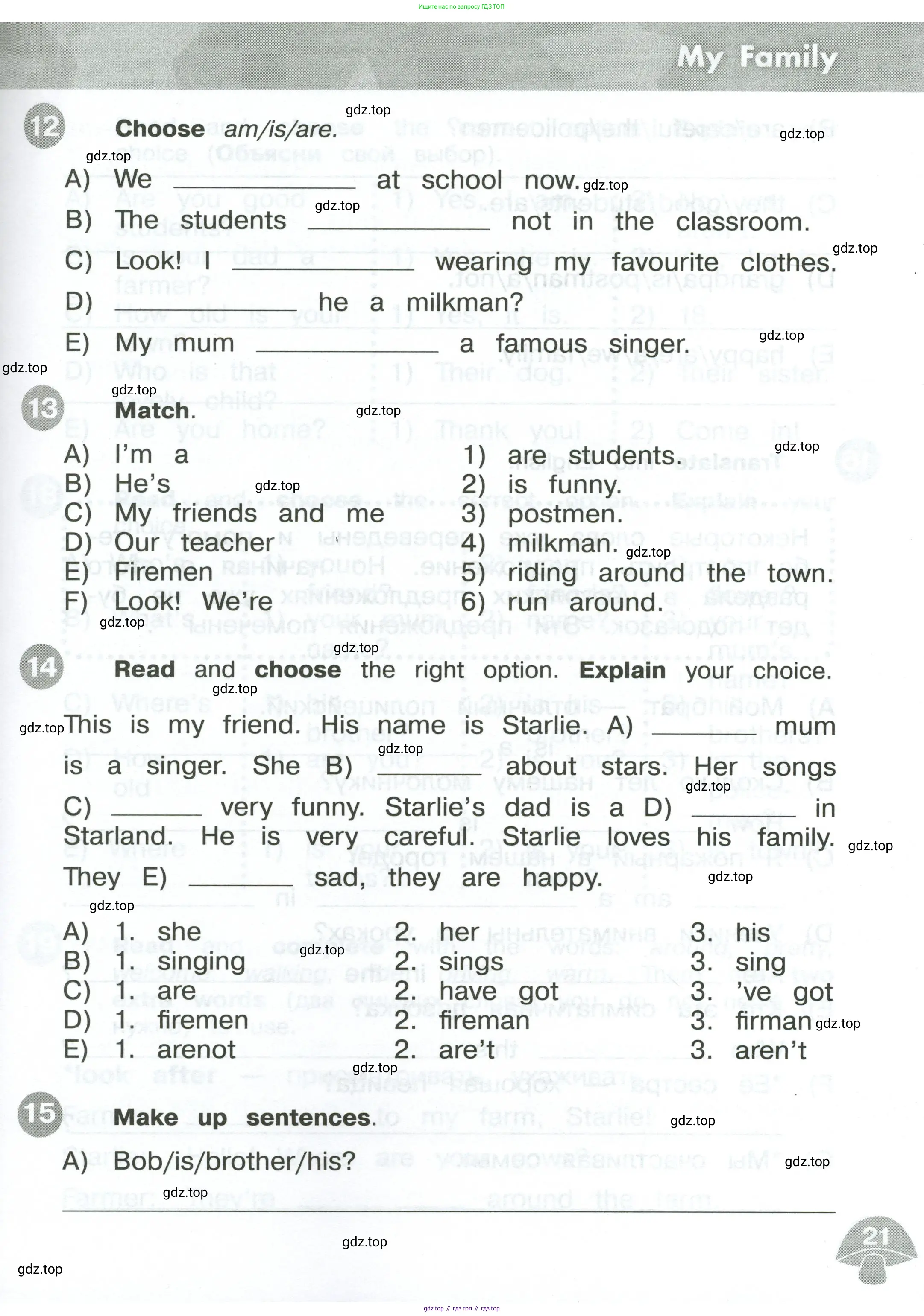 Английский язык (english), 3 класс Сборник упражнений, автор: Котова Марина Петровна, издательство Просвещение, Москва, 2024, белого цвета, страница 21