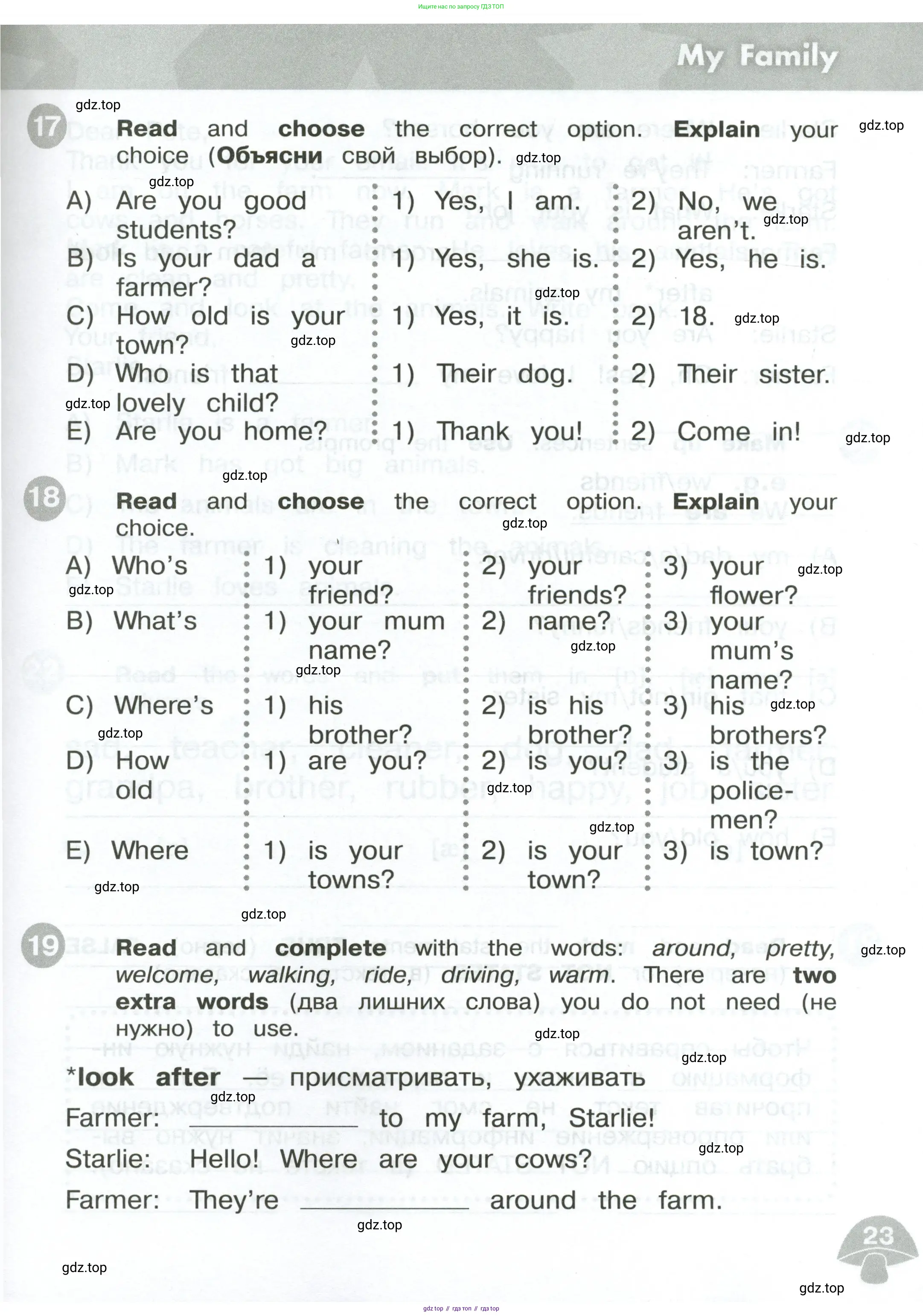 Английский язык (english), 3 класс Сборник упражнений, автор: Котова Марина Петровна, издательство Просвещение, Москва, 2024, белого цвета, страница 23