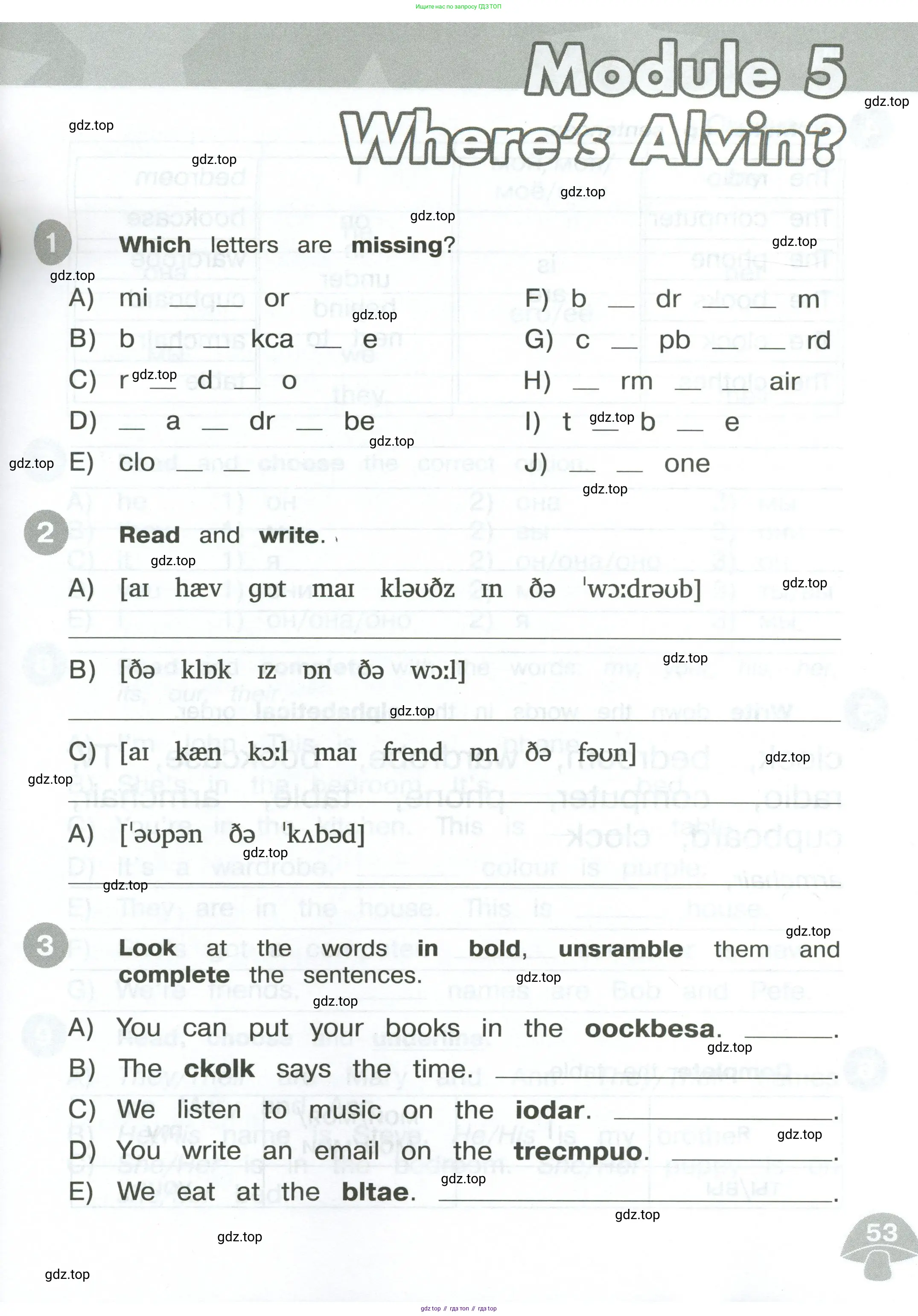 Английский язык (english), 3 класс Сборник упражнений, автор: Котова Марина Петровна, издательство Просвещение, Москва, 2024, белого цвета, страница 53