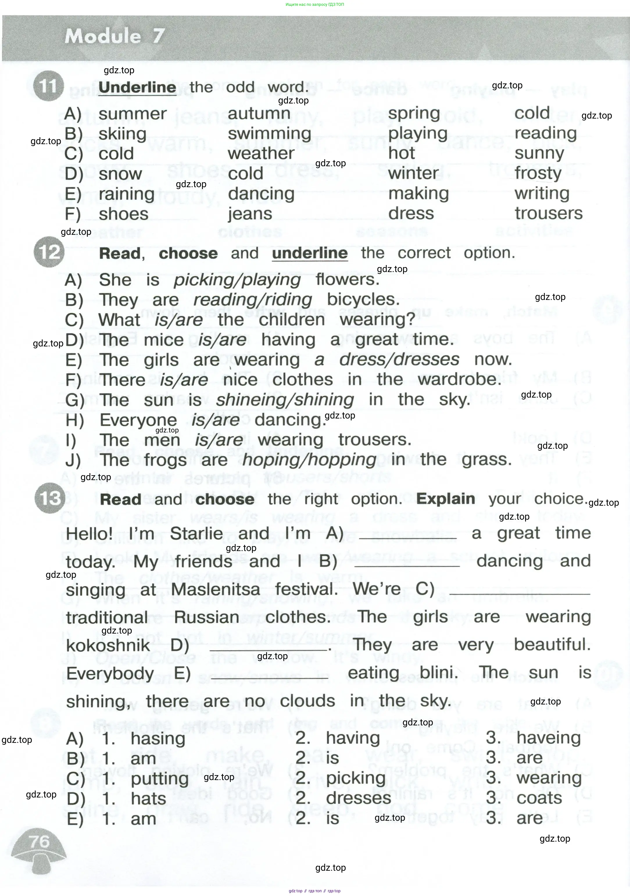 Английский язык (english), 3 класс Сборник упражнений, автор: Котова Марина Петровна, издательство Просвещение, Москва, 2024, белого цвета, страница 76