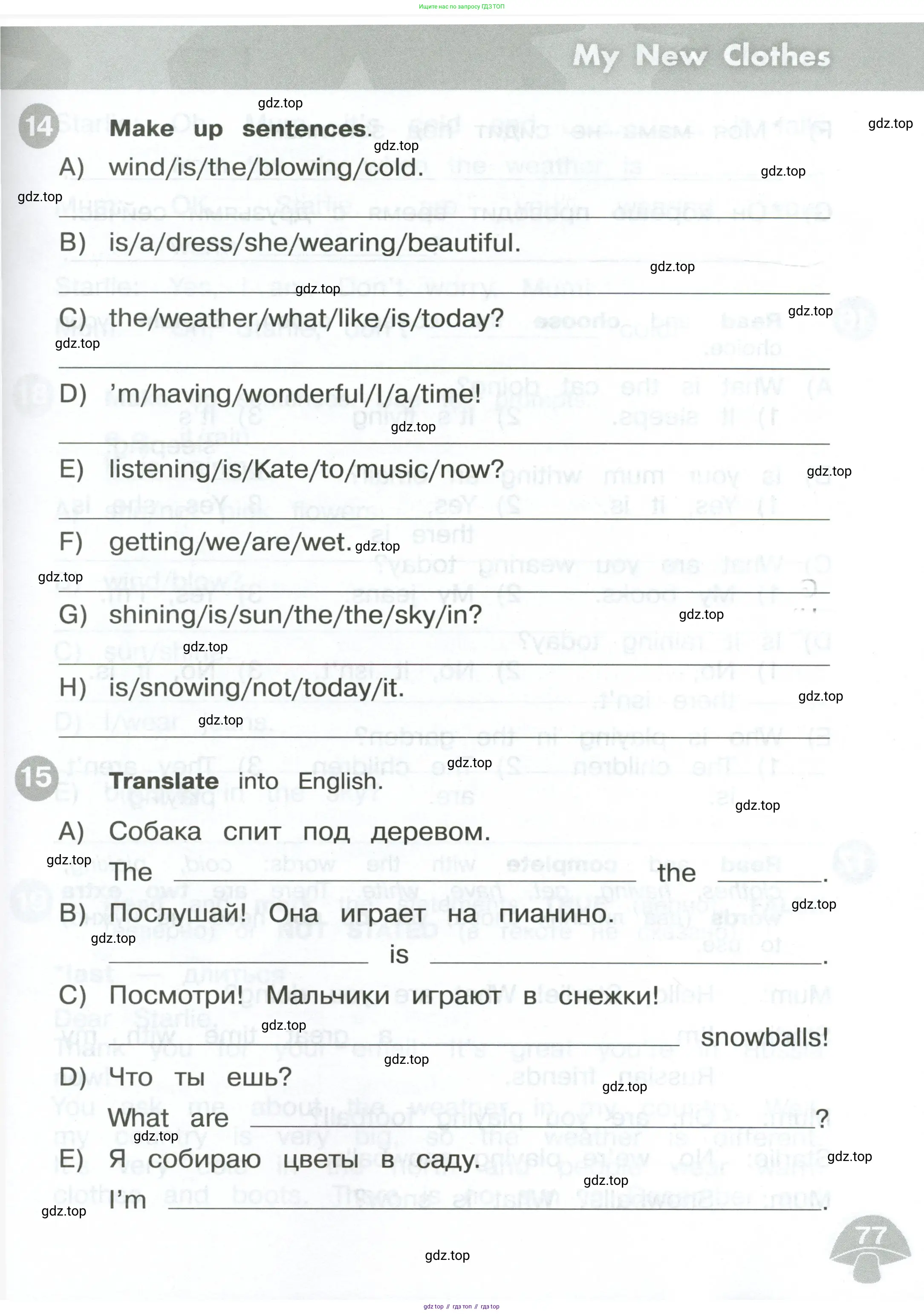 Английский язык (english), 3 класс Сборник упражнений, автор: Котова Марина Петровна, издательство Просвещение, Москва, 2024, белого цвета, страница 77