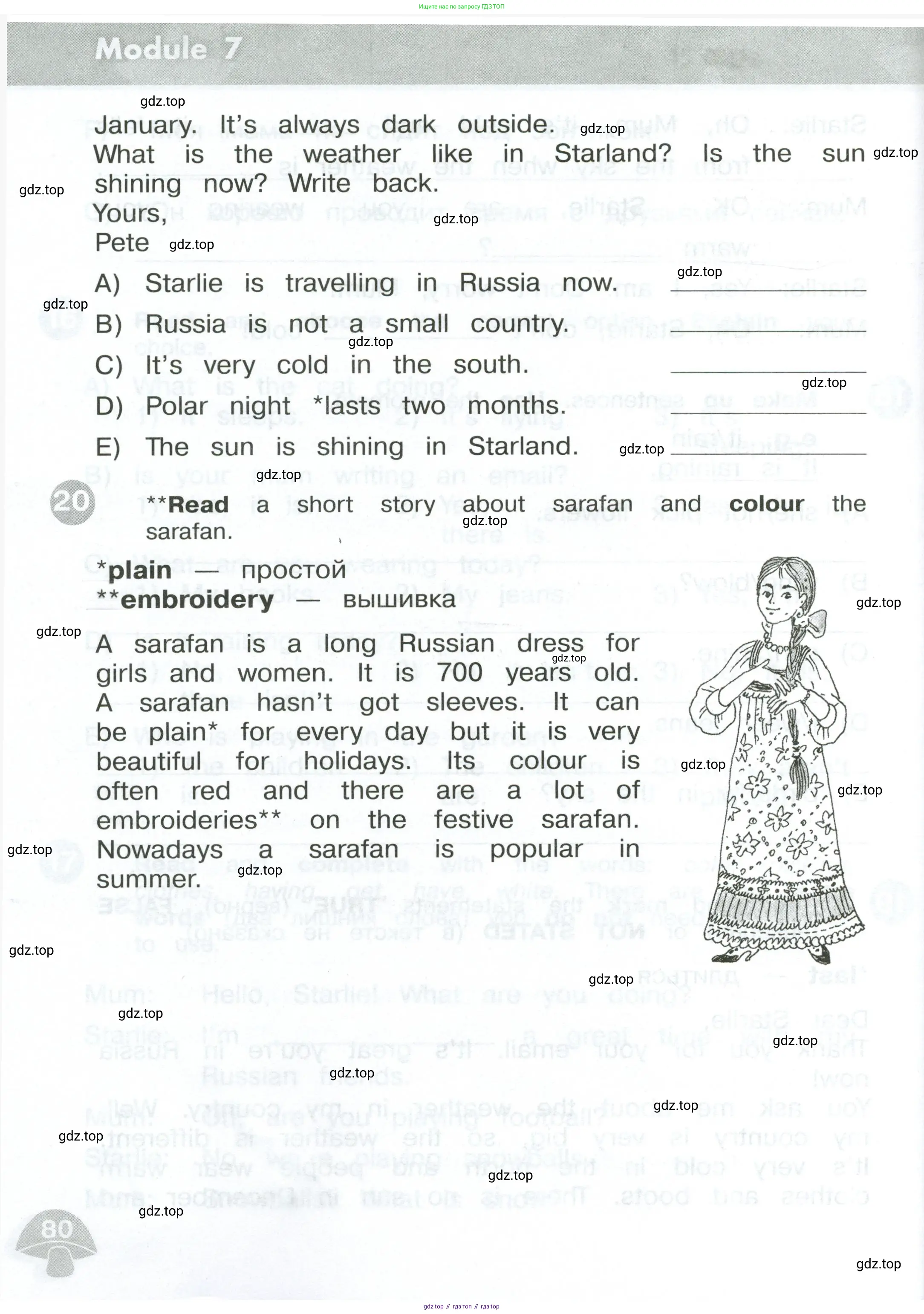 Английский язык (english), 3 класс Сборник упражнений, автор: Котова Марина Петровна, издательство Просвещение, Москва, 2024, белого цвета, страница 80