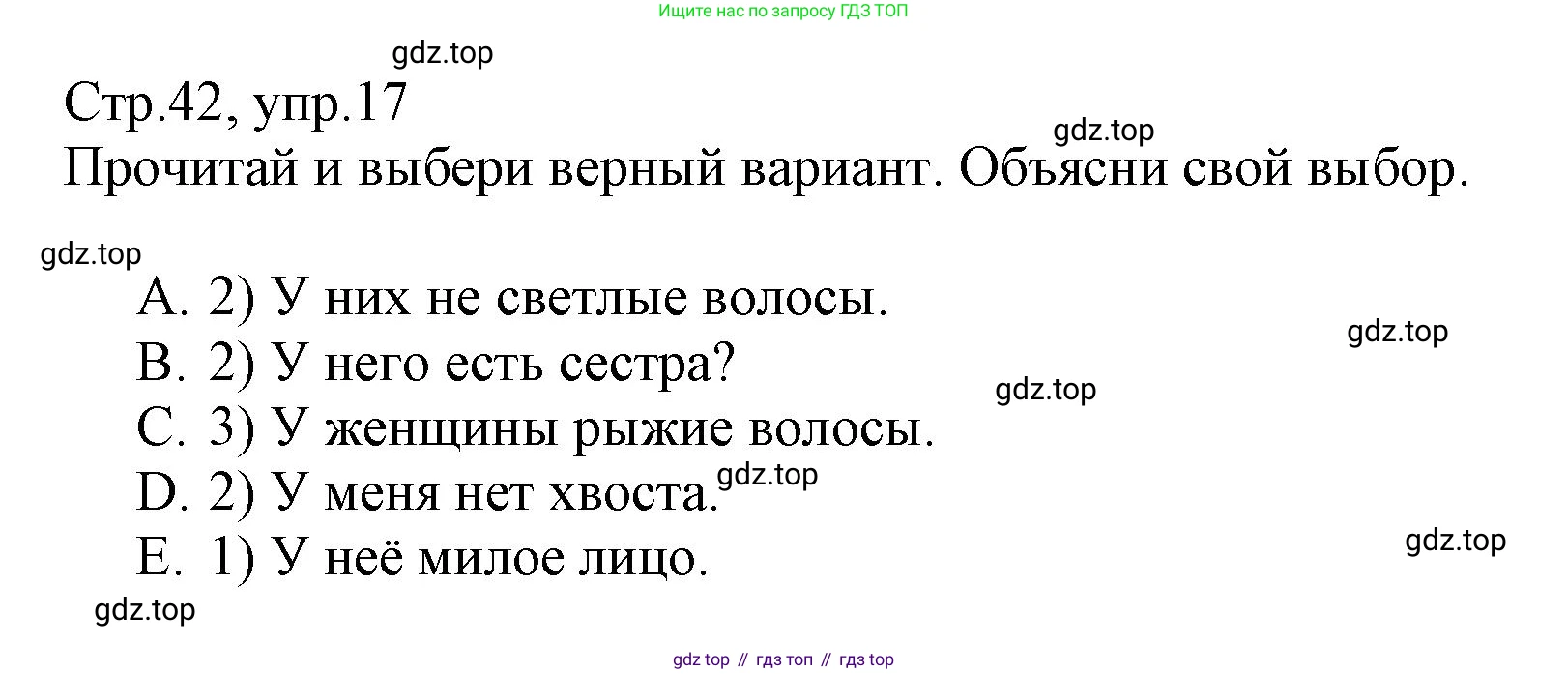 ГДЗ Английский язык (english), 3 класс Сборник упражнений, автор: Котова Марина Петровна, издательство Просвещение, Москва, 2024, белого цвета, страница 42, номер 17, Решение