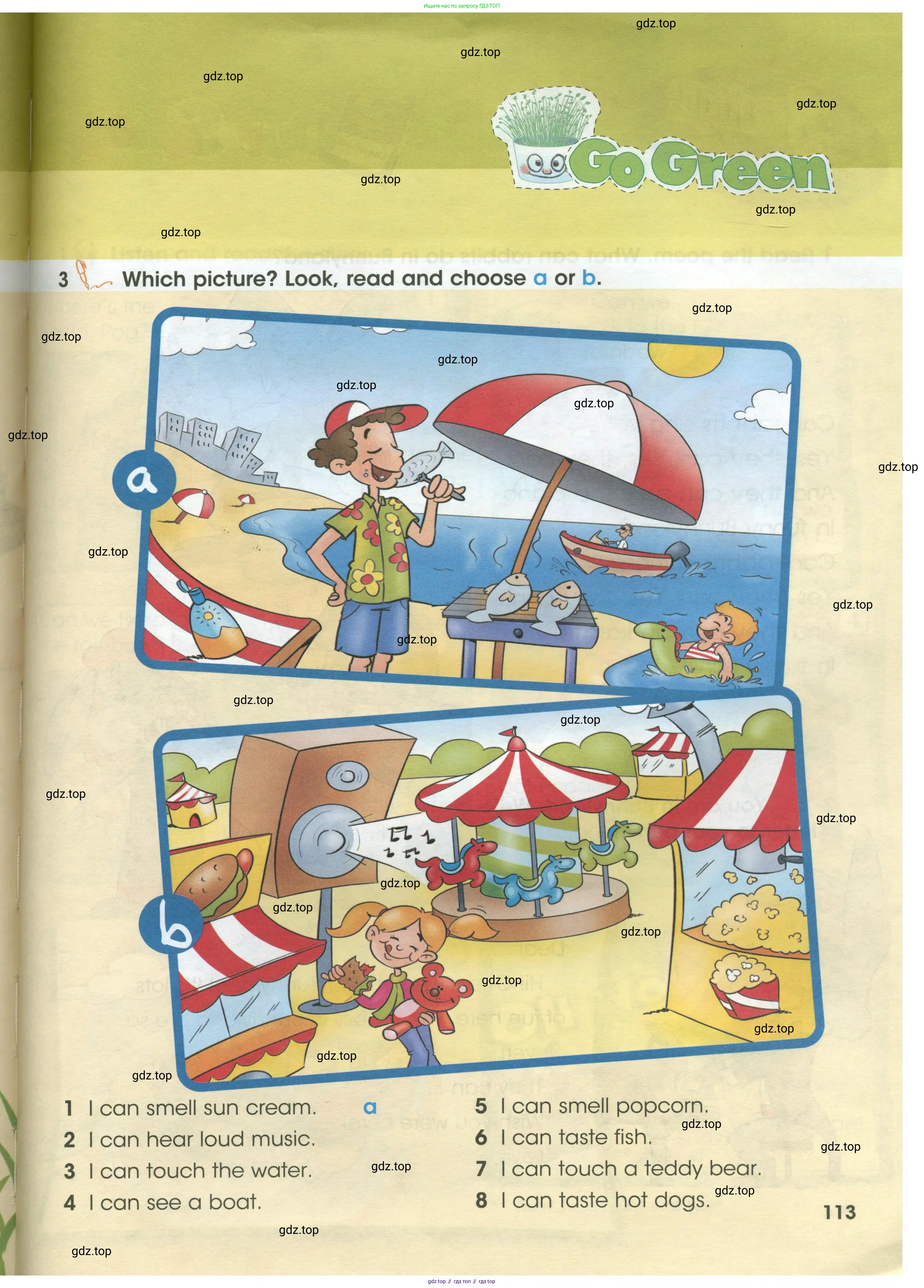 Английский язык (english), 3 класс Учебник (Student's book), авторы: Баранова Ксения Михайловна (Baranova Ksenia), Дули Дженни (Dooley Jenny), Копылова Виктория Викторовна (Kopylova Victoria), Мильруд Радислав Петрович (Millrood Radislav), Эванс Вирджиния (Evans Virginia), издательство Просвещение, Москва, 2023, зелёного цвета, Часть ( Part) 1, страница 113
