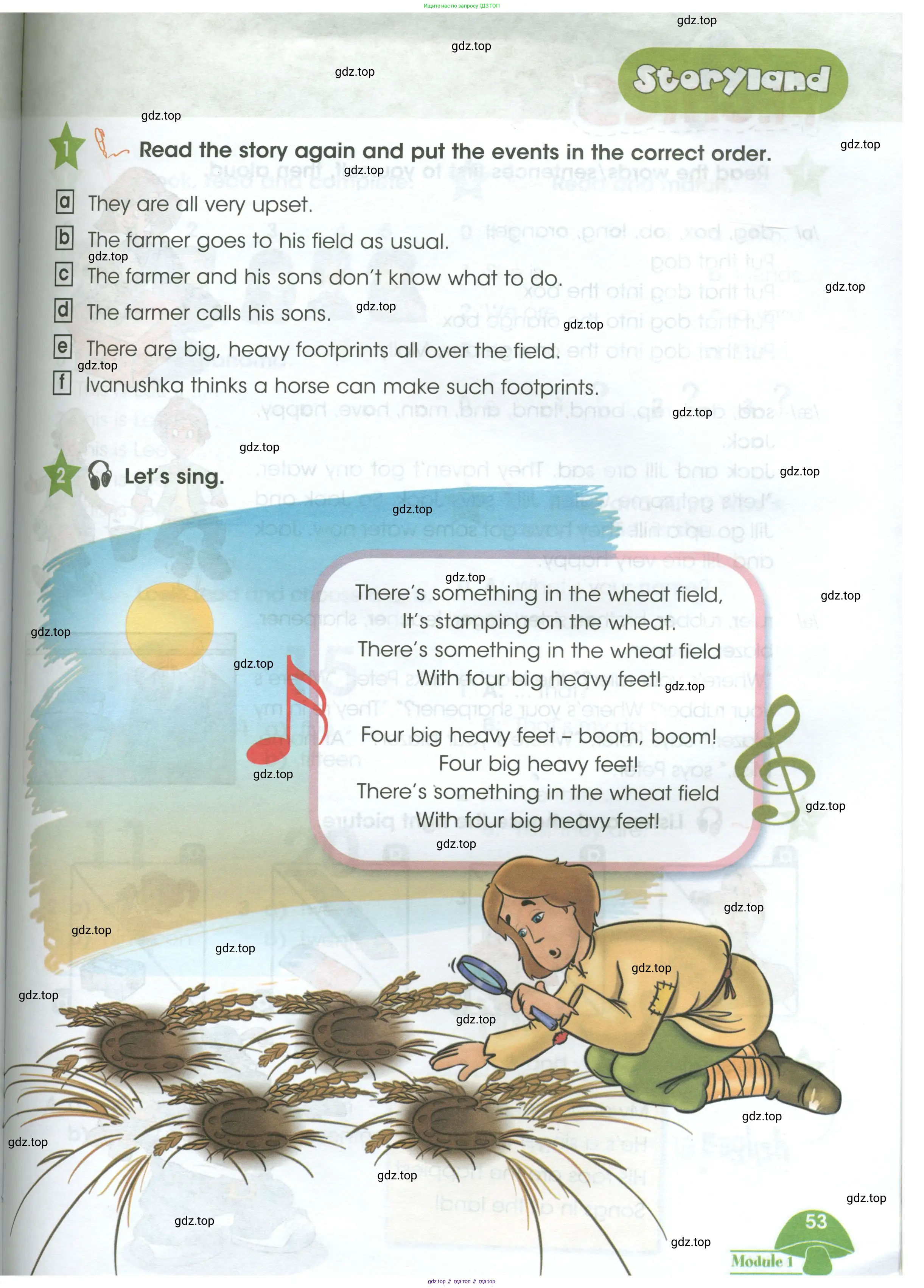 Английский язык (english), 3 класс Учебник (Student's book), авторы: Баранова Ксения Михайловна (Baranova Ksenia), Дули Дженни (Dooley Jenny), Копылова Виктория Викторовна (Kopylova Victoria), Мильруд Радислав Петрович (Millrood Radislav), Эванс Вирджиния (Evans Virginia), издательство Просвещение, Москва, 2023, зелёного цвета, Часть ( Part) 1, страница 53