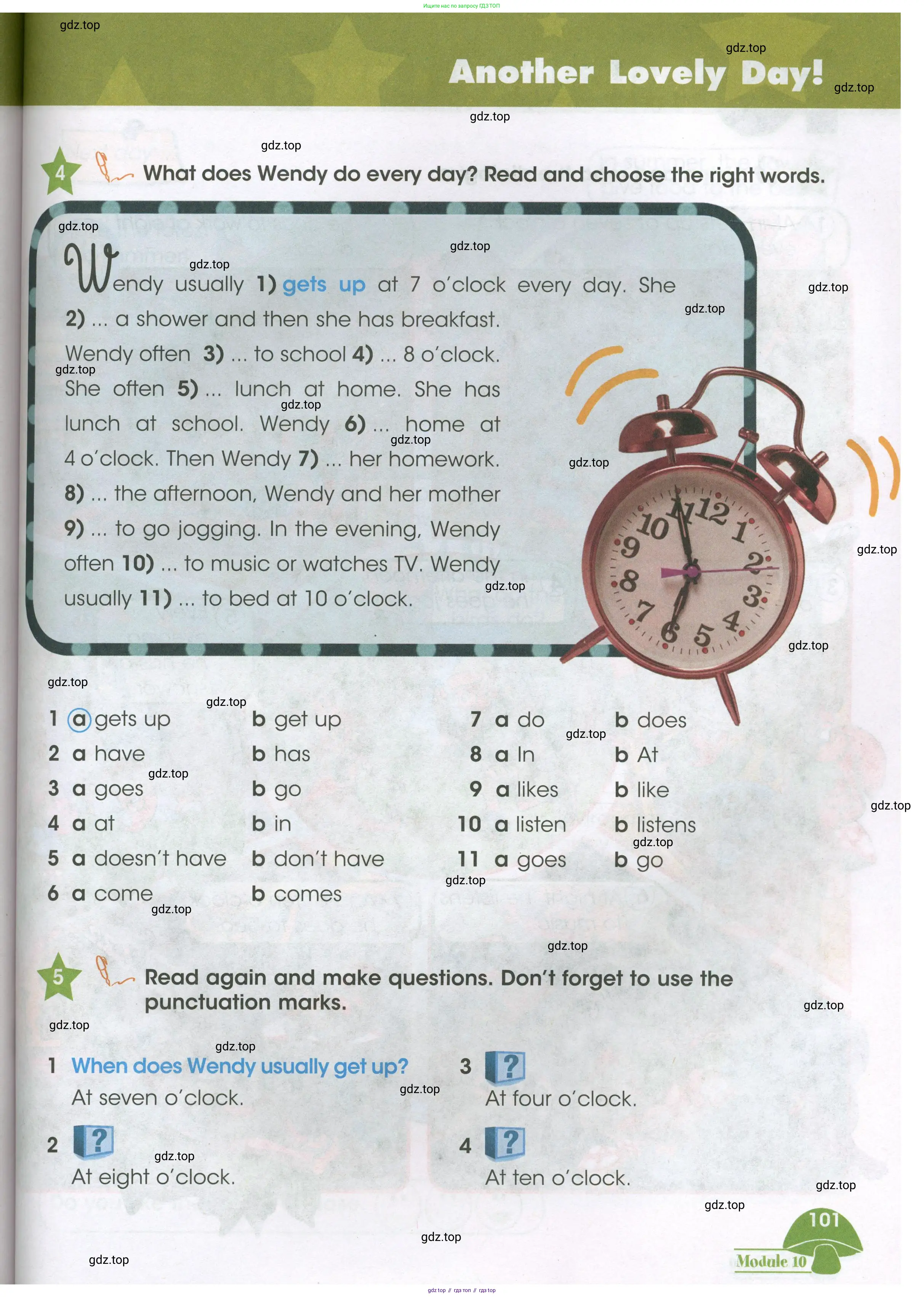 Английский язык (english), 3 класс Учебник (Student's book), авторы: Баранова Ксения Михайловна (Baranova Ksenia), Дули Дженни (Dooley Jenny), Копылова Виктория Викторовна (Kopylova Victoria), Мильруд Радислав Петрович (Millrood Radislav), Эванс Вирджиния (Evans Virginia), издательство Просвещение, Москва, 2023, зелёного цвета, Часть ( Part) 2, страница 101