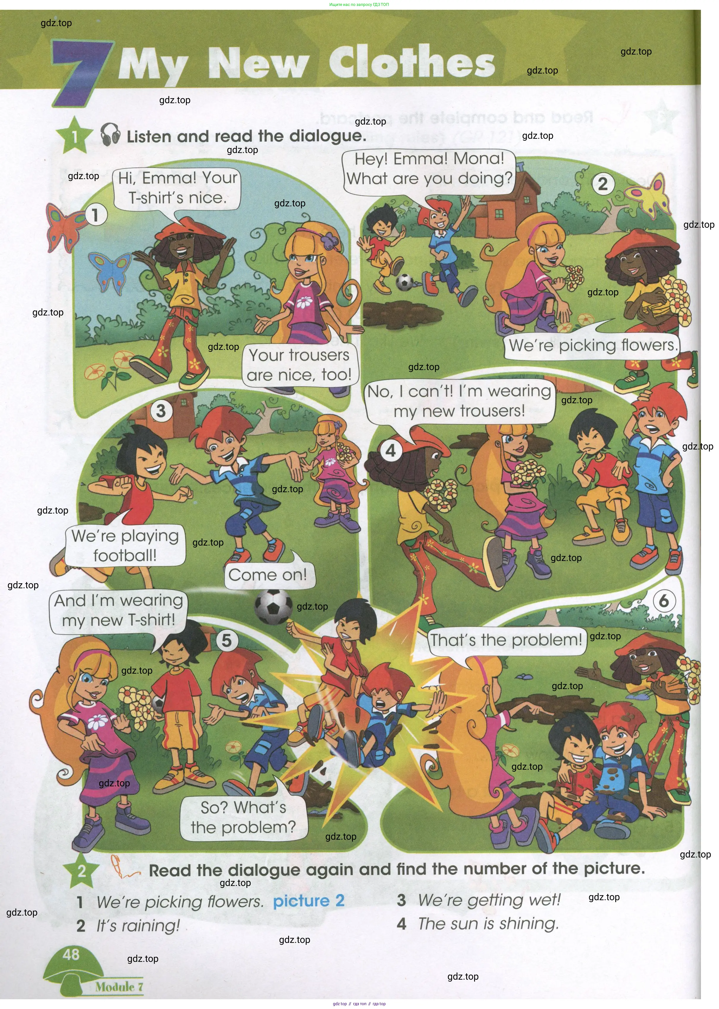 Английский язык (english), 3 класс Учебник (Student's book), авторы: Баранова Ксения Михайловна (Baranova Ksenia), Дули Дженни (Dooley Jenny), Копылова Виктория Викторовна (Kopylova Victoria), Мильруд Радислав Петрович (Millrood Radislav), Эванс Вирджиния (Evans Virginia), издательство Просвещение, Москва, 2023, зелёного цвета, Часть ( Part) 1, страница 48