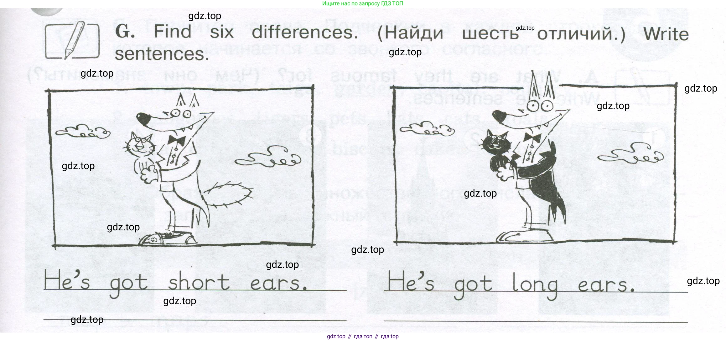 ГДЗ Английский язык (english), 3 класс рабочая тетрадь (activity book), авторы: Вербицкая Мария Валерьевна (Verbitskaya Maria), Эббс Брайен (Abbs Brian), Уорелл Энн (Worrall Anne), Уорд Энн (Ward Ann), издательство Просвещение, Москва, 2023, страница 21, номер G, Условие 2023