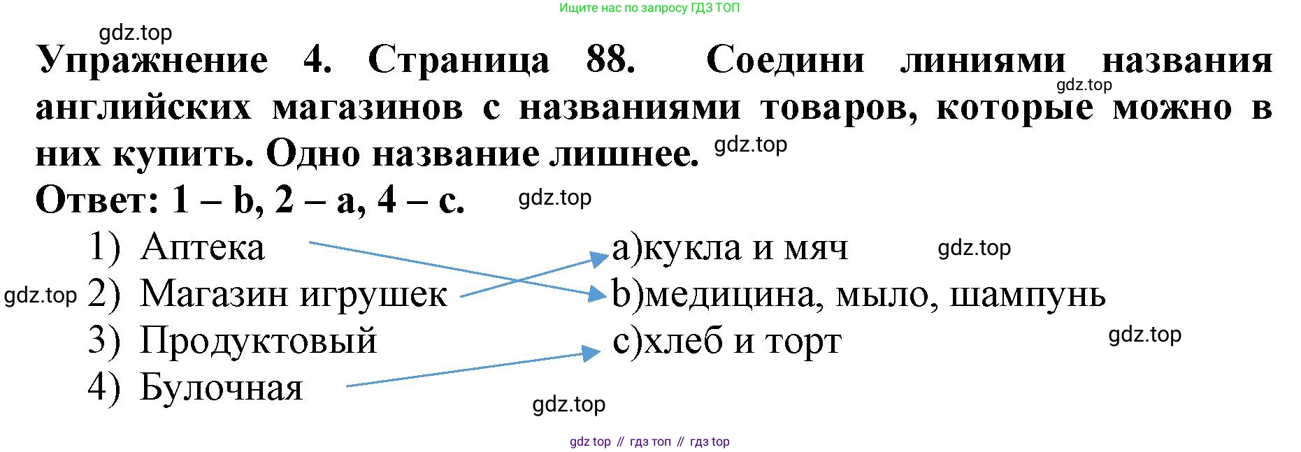 ГДЗ Английский язык (english), 3 класс рабочая тетрадь (activity book), авторы: Вербицкая Мария Валерьевна (Verbitskaya Maria), Эббс Брайен (Abbs Brian), Уорелл Энн (Worrall Anne), Уорд Энн (Ward Ann), издательство Просвещение, Москва, 2023, страница 88, номер 4, Решение 2023
