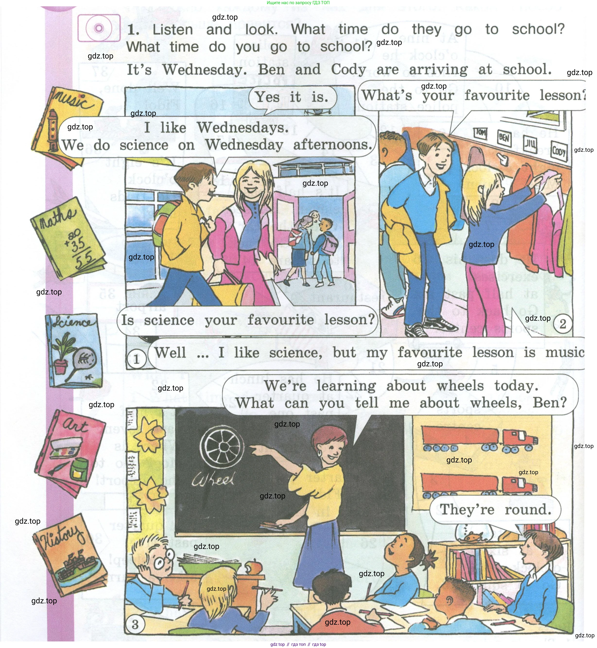 ГДЗ Английский язык (english), 3 класс Учебник (Student's book), авторы: Вербицкая Мария Валерьевна (Verbitskaya Maria), Эббс Брайен (Abbs Brian), Уорелл Энн (Worrall Anne), Уорд Энн (Ward Ann), издательство Просвещение, Москва, 2023, белого цвета, Часть ( Part) 2, страница 34, номер 1, Условие