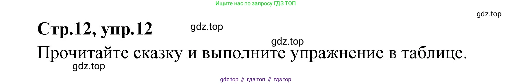 ГДЗ Английский язык (english), 3 класс Учебник (Student's book), авторы: Вербицкая Мария Валерьевна (Verbitskaya Maria), Эббс Брайен (Abbs Brian), Уорелл Энн (Worrall Anne), Уорд Энн (Ward Ann), издательство Просвещение, Москва, 2023, белого цвета, Часть ( Part) 2, страница 12, номер 12, Решение