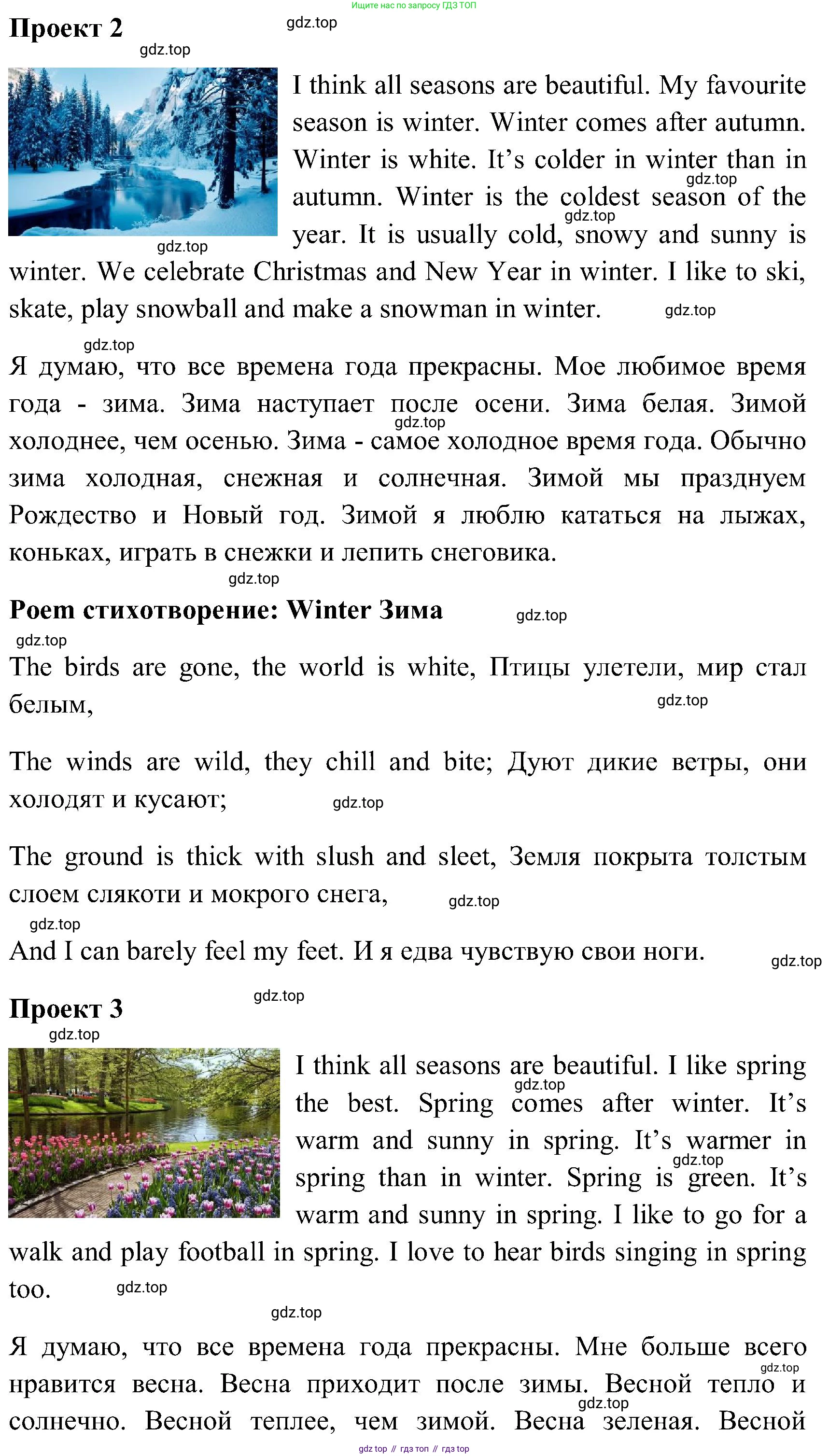 ГДЗ Английский язык (english), 3 класс Учебник (Student's book), авторы: Верещагина Ирина Николаевна (Vereshchagina Irina), Притыкина Тамара Александровна (Pritykina Tamara), издательство Просвещение, Москва, 2023, оранжевого цвета, Часть ( Part) 2, страница 124, Решение (продолжение 3)