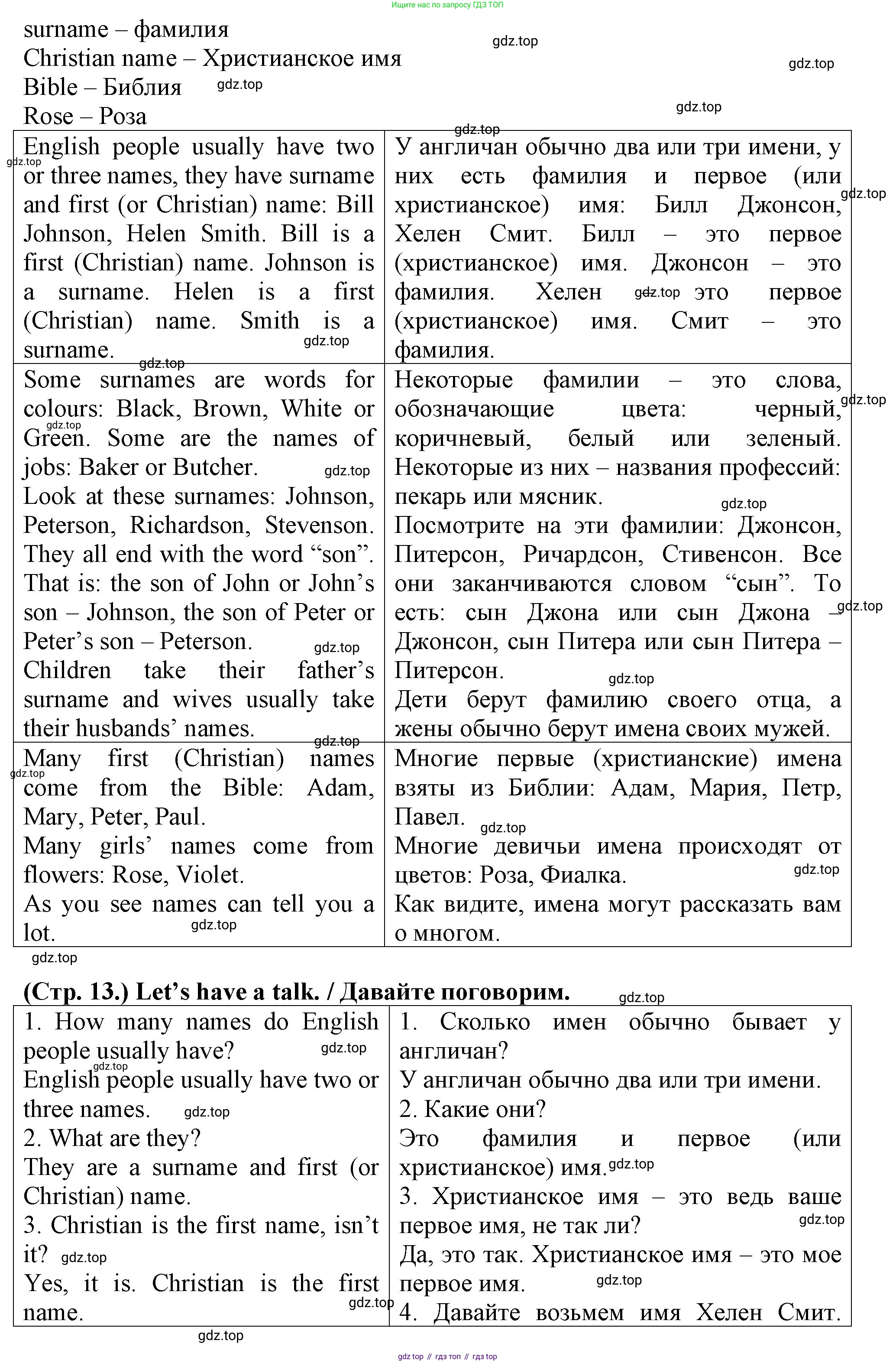ГДЗ Английский язык (english), 3 класс книга для чтения (reader), авторы: Верещагина Ирина Николаевна (Vereshchagina Irina), Притыкина Тамара Александровна (Pritykina Tamara), издательство Просвещение, Москва, 2016, белого цвета, страница 12, Решение (продолжение 2)