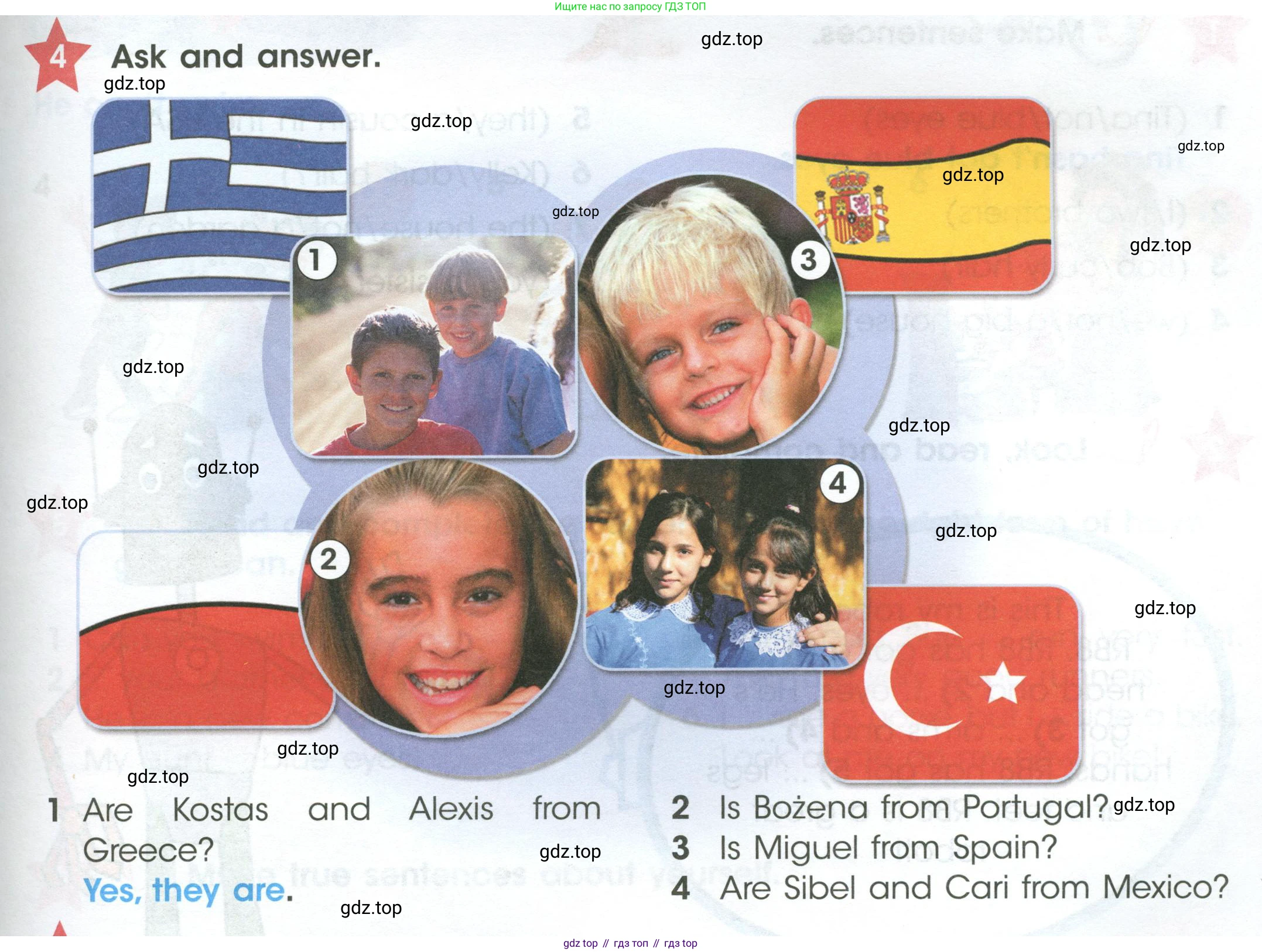 ГДЗ Английский язык (english), 4 класс Учебник (Student's book), авторы: Баранова Ксения Михайловна (Baranova Ksenia), Дули Дженни (Dooley Jenny), Копылова Виктория Викторовна (Kopylova Victoria), Мильруд Радислав Петрович (Millrood Radislav), Эванс Вирджиния (Evans Virginia), издательство Просвещение, Москва, 2023, розового цвета, Часть ( Part) 1, страница 7, номер 4, Условие