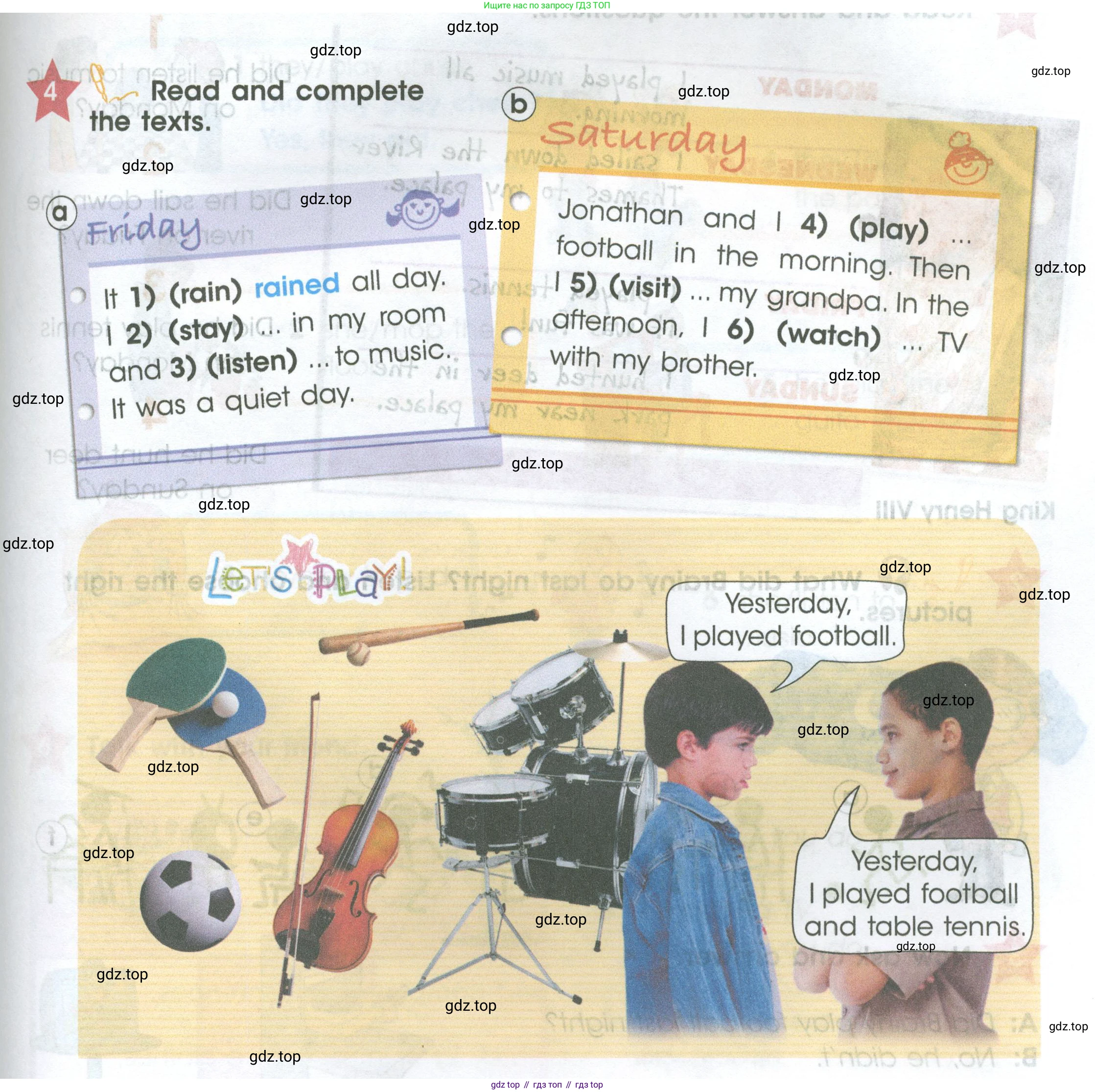 ГДЗ Английский язык (english), 4 класс Учебник (Student's book), авторы: Баранова Ксения Михайловна (Baranova Ksenia), Дули Дженни (Dooley Jenny), Копылова Виктория Викторовна (Kopylova Victoria), Мильруд Радислав Петрович (Millrood Radislav), Эванс Вирджиния (Evans Virginia), издательство Просвещение, Москва, 2023, розового цвета, Часть ( Part) 2, страница 45, номер 4, Условие