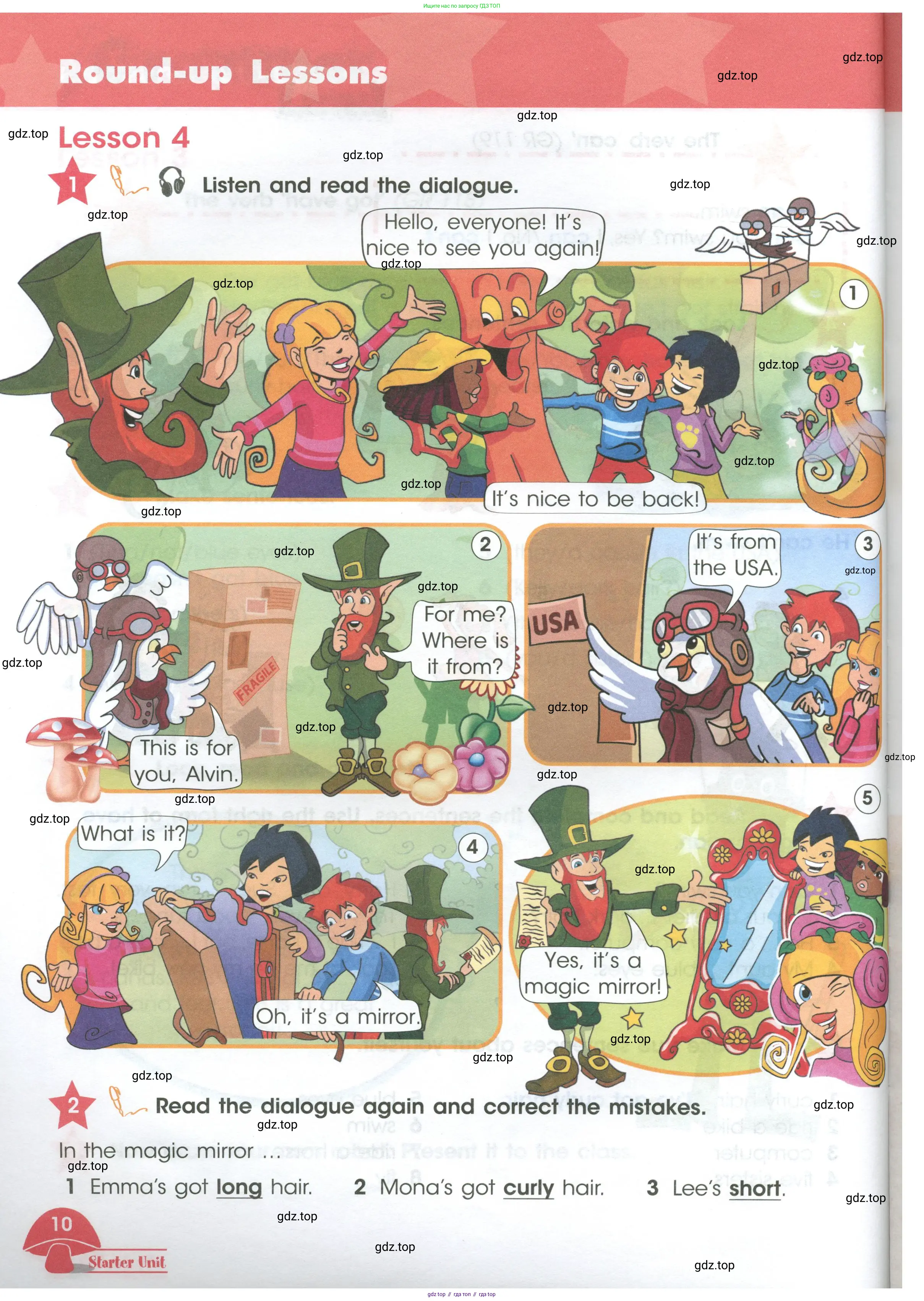 Английский язык (english), 4 класс Учебник (Student's book), авторы: Баранова Ксения Михайловна (Baranova Ksenia), Дули Дженни (Dooley Jenny), Копылова Виктория Викторовна (Kopylova Victoria), Мильруд Радислав Петрович (Millrood Radislav), Эванс Вирджиния (Evans Virginia), издательство Просвещение, Москва, 2023, розового цвета, Часть ( Part) 1, страница 10