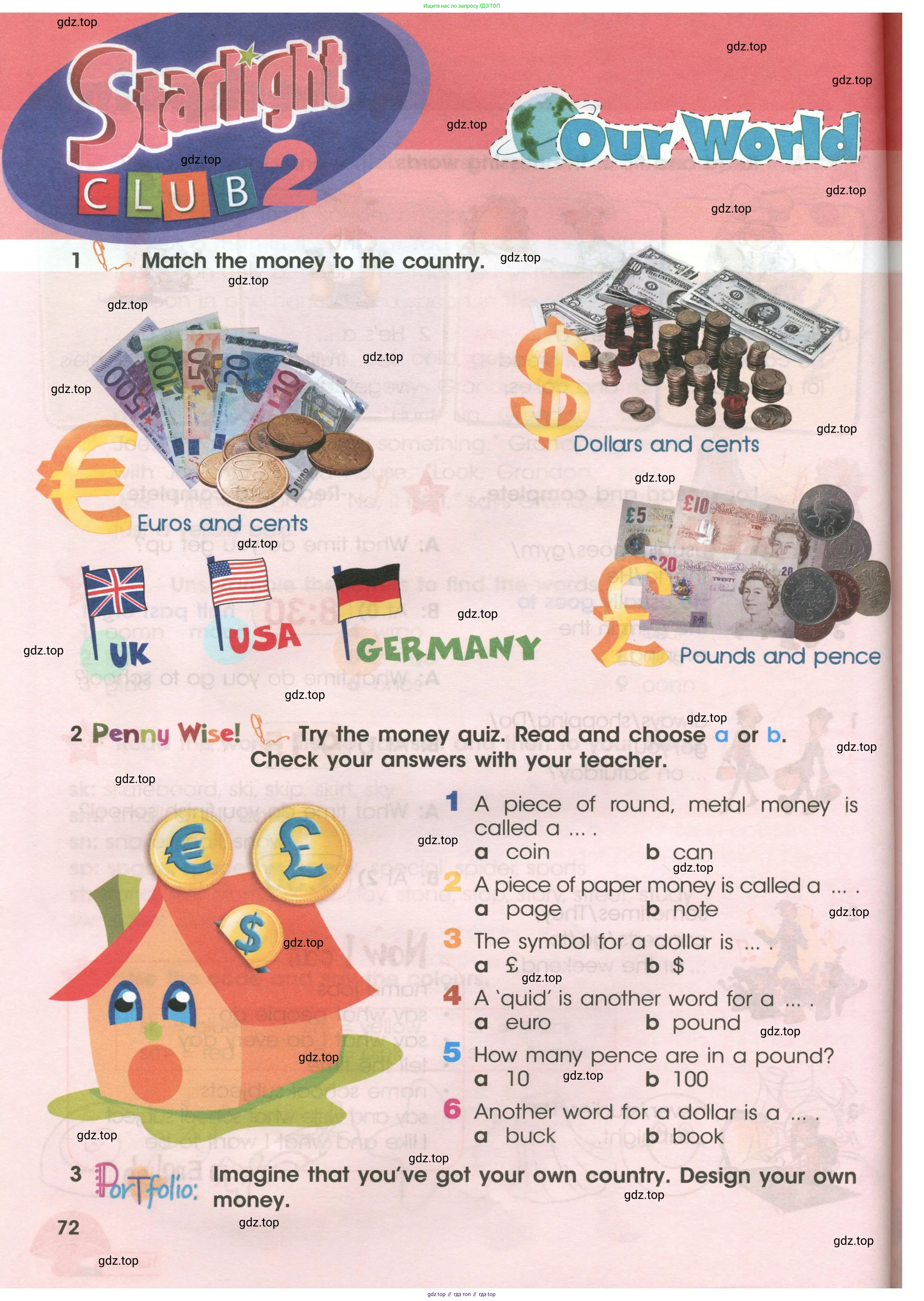Английский язык (english), 4 класс Учебник (Student's book), авторы: Баранова Ксения Михайловна (Baranova Ksenia), Дули Дженни (Dooley Jenny), Копылова Виктория Викторовна (Kopylova Victoria), Мильруд Радислав Петрович (Millrood Radislav), Эванс Вирджиния (Evans Virginia), издательство Просвещение, Москва, 2023, розового цвета, Часть ( Part) 1, страница 72