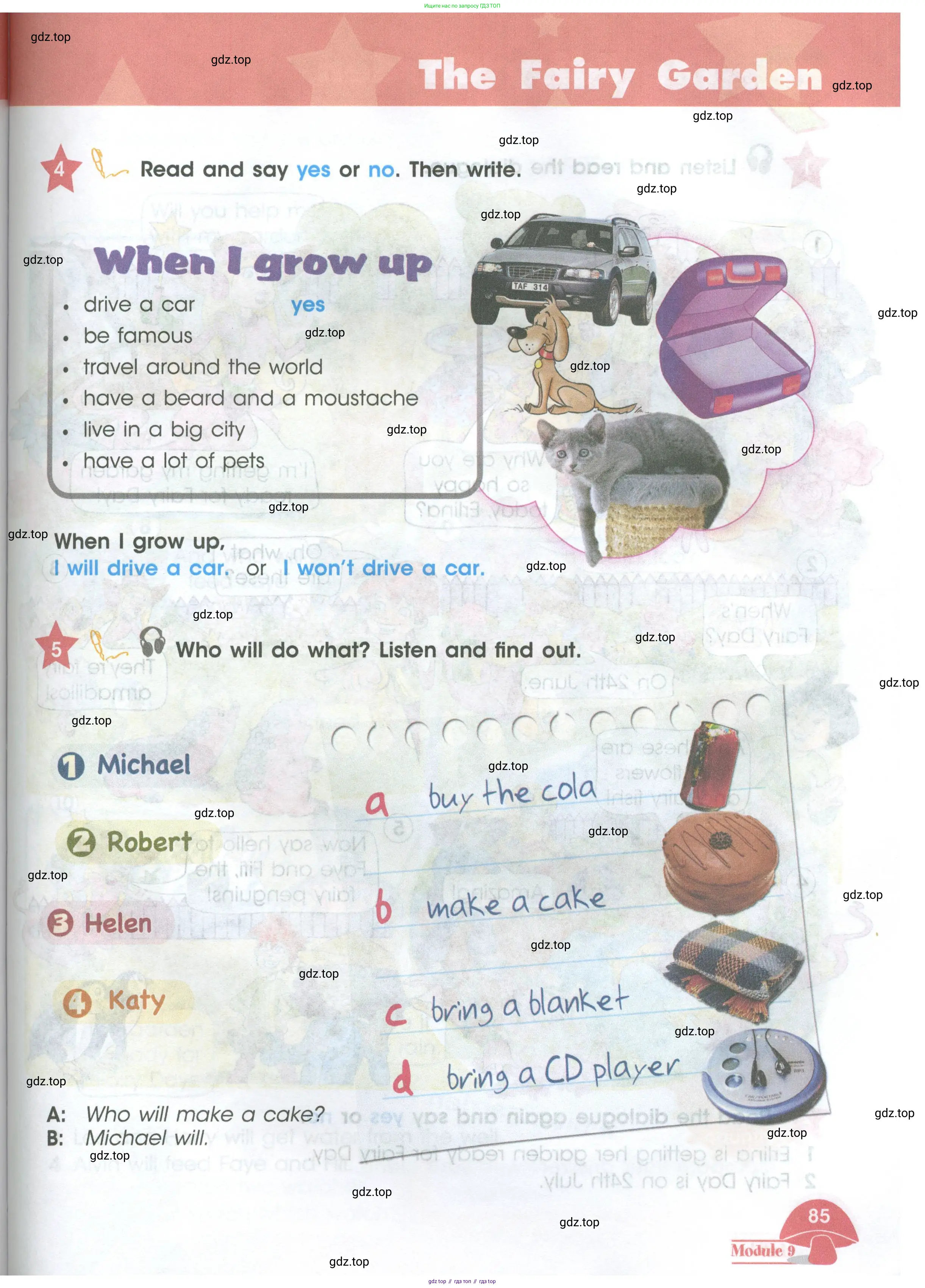 Английский язык (english), 4 класс Учебник (Student's book), авторы: Баранова Ксения Михайловна (Baranova Ksenia), Дули Дженни (Dooley Jenny), Копылова Виктория Викторовна (Kopylova Victoria), Мильруд Радислав Петрович (Millrood Radislav), Эванс Вирджиния (Evans Virginia), издательство Просвещение, Москва, 2023, розового цвета, Часть ( Part) 2, страница 85