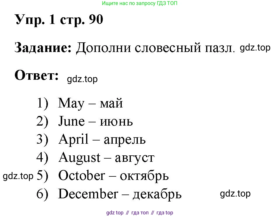 ГДЗ Английский язык (english), 4 класс Учебник (Student's book), авторы: Баранова Ксения Михайловна (Baranova Ksenia), Дули Дженни (Dooley Jenny), Копылова Виктория Викторовна (Kopylova Victoria), Мильруд Радислав Петрович (Millrood Radislav), Эванс Вирджиния (Evans Virginia), издательство Просвещение, Москва, 2023, розового цвета, Часть ( Part) 2, страница 90, номер 1, Решение