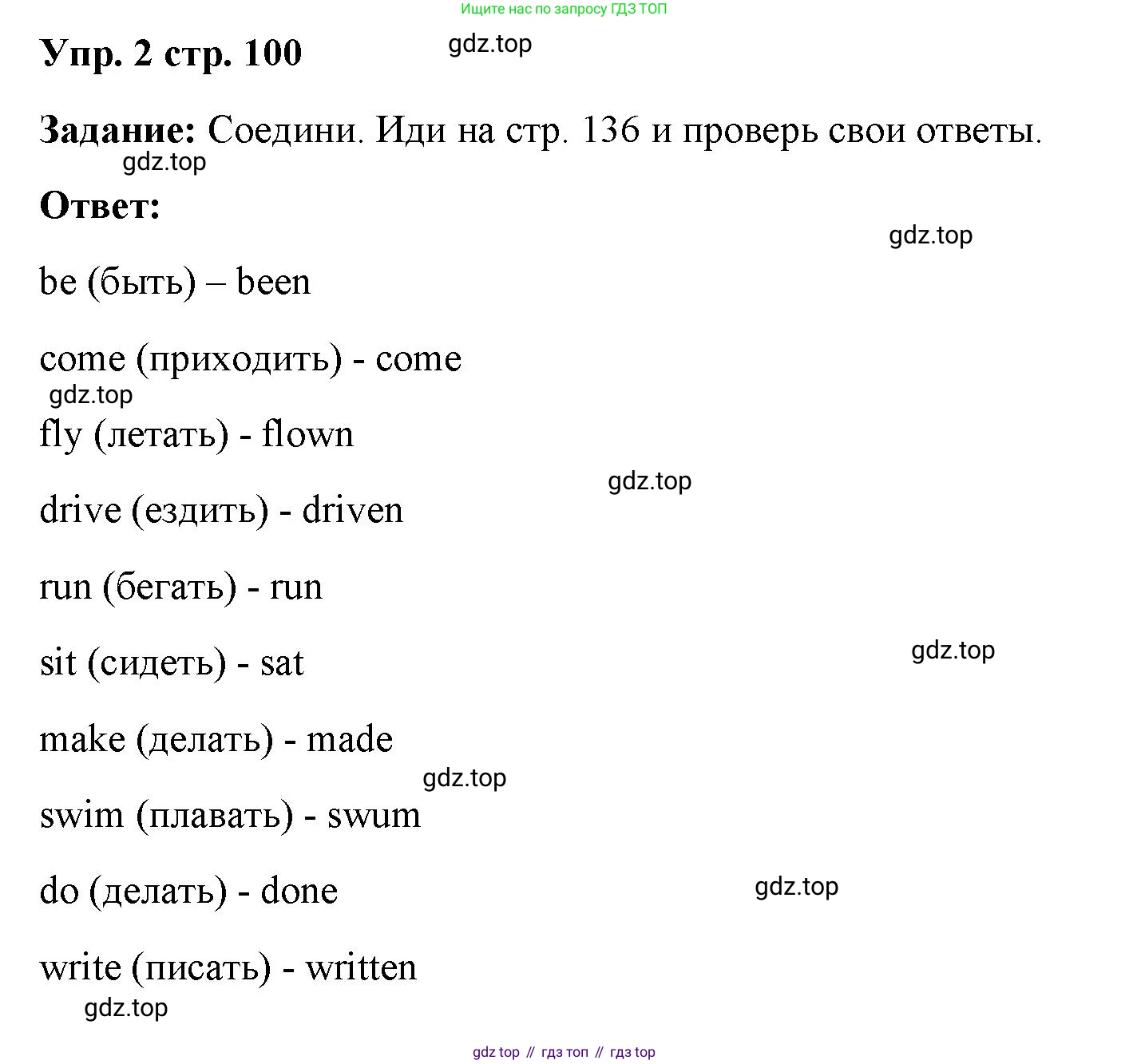 ГДЗ Английский язык (english), 4 класс Учебник (Student's book), авторы: Баранова Ксения Михайловна (Baranova Ksenia), Дули Дженни (Dooley Jenny), Копылова Виктория Викторовна (Kopylova Victoria), Мильруд Радислав Петрович (Millrood Radislav), Эванс Вирджиния (Evans Virginia), издательство Просвещение, Москва, 2023, розового цвета, Часть ( Part) 2, страница 100, номер 2, Решение