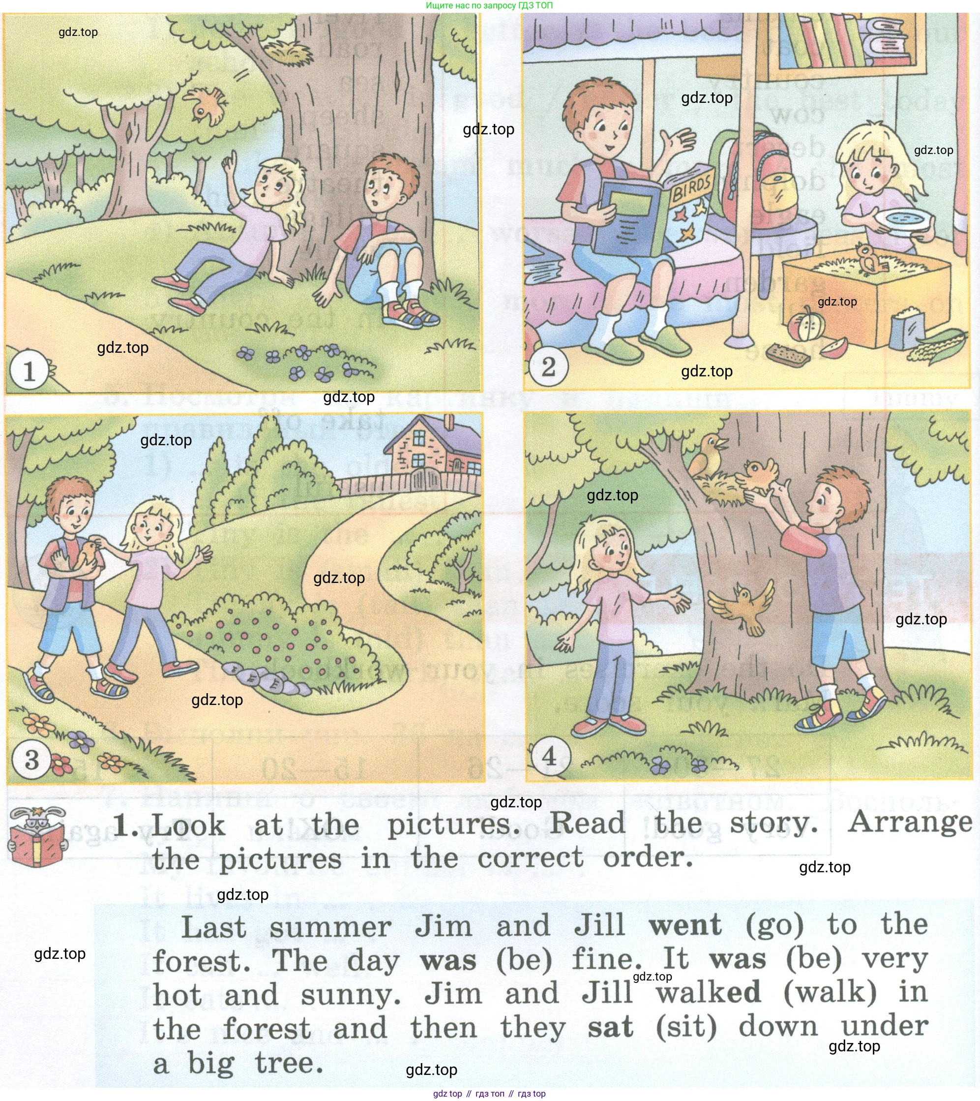 ГДЗ Английский язык (english), 4 класс Учебник (Student's book), авторы: Биболетова Мерем Забатовна, Денисенко Ольга Анатольевна, Трубанева Наталия Николаевна, издательство Просвещение, Москва, 2024, оранжевого цвета, страница 58, номер 1, Условие