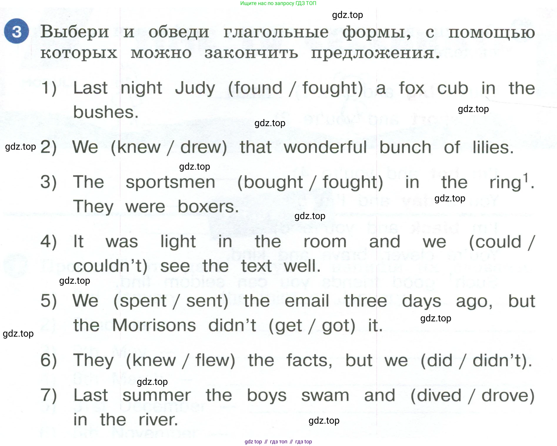 ГДЗ Английский язык (english), 4 класс рабочая тетрадь, авторы: Афанасьева Ольга Васильевна (Afanasyeva Olga), Баранова Ксения Михайловна (Baranova Ksenia), Михеева Ирина Владимировна (Mikheeva Irina), издательство Просвещение, Москва, 2024, красного цвета, Часть 2, страница 19, номер 3, Условие