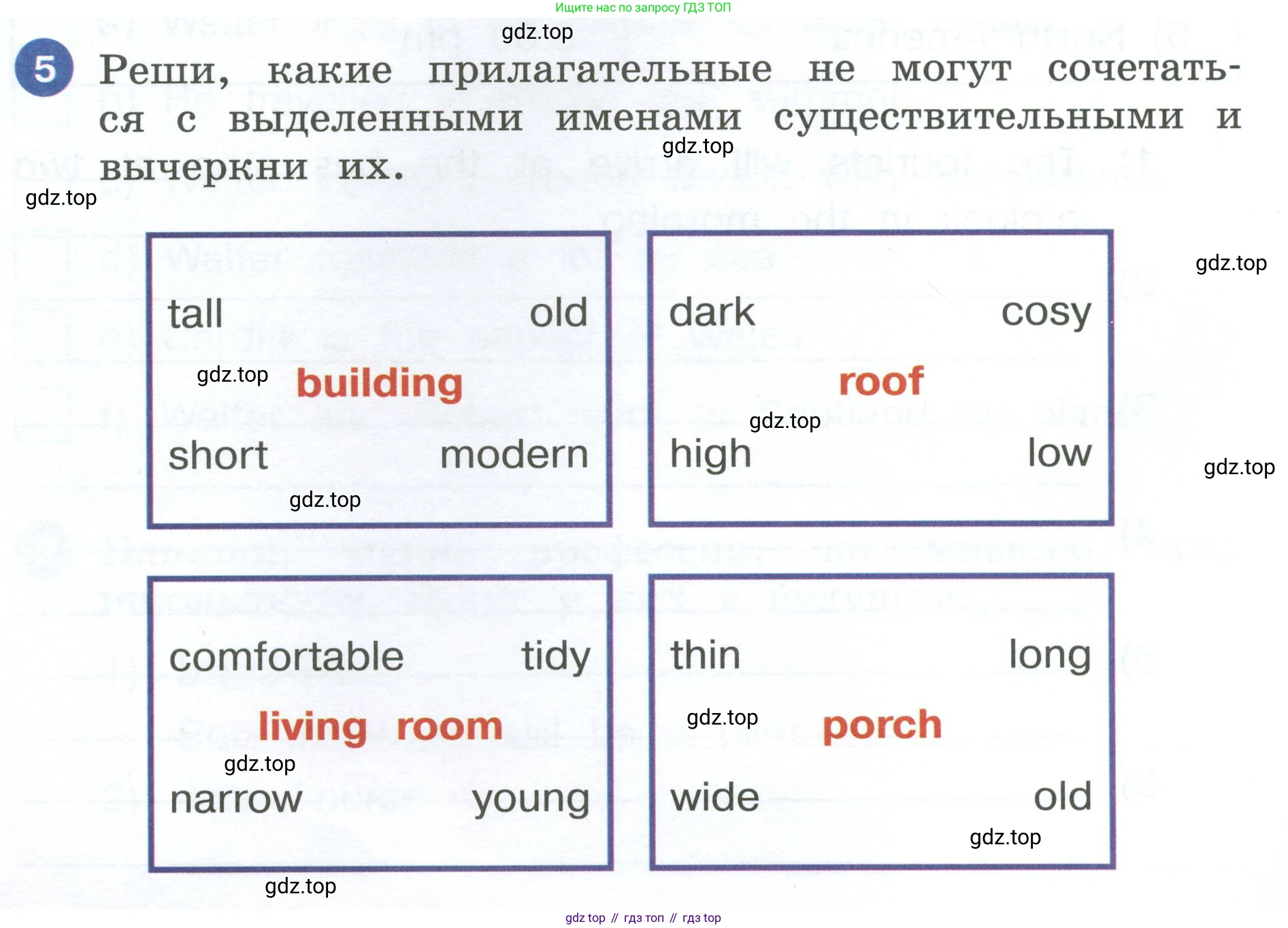 ГДЗ Английский язык (english), 4 класс рабочая тетрадь, авторы: Афанасьева Ольга Васильевна (Afanasyeva Olga), Баранова Ксения Михайловна (Baranova Ksenia), Михеева Ирина Владимировна (Mikheeva Irina), издательство Просвещение, Москва, 2024, красного цвета, Часть 2, страница 64, номер 5, Условие