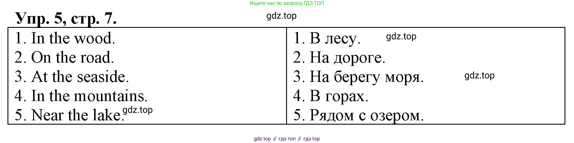 ГДЗ Английский язык (english), 4 класс рабочая тетрадь, авторы: Афанасьева Ольга Васильевна (Afanasyeva Olga), Баранова Ксения Михайловна (Baranova Ksenia), Михеева Ирина Владимировна (Mikheeva Irina), издательство Просвещение, Москва, 2024, красного цвета, Часть 1, страница 7, номер 5, Решение