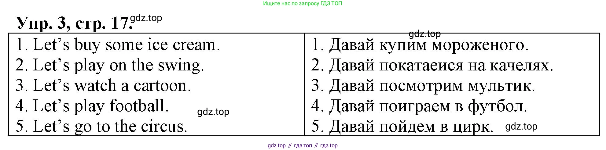 ГДЗ Английский язык (english), 4 класс рабочая тетрадь, авторы: Афанасьева Ольга Васильевна (Afanasyeva Olga), Баранова Ксения Михайловна (Baranova Ksenia), Михеева Ирина Владимировна (Mikheeva Irina), издательство Просвещение, Москва, 2024, красного цвета, Часть 1, страница 17, номер 3, Решение