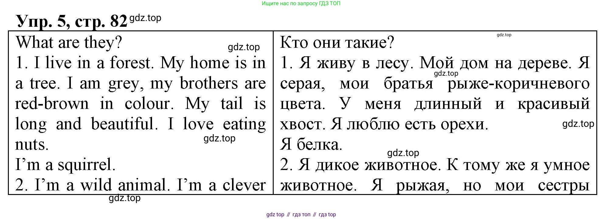 ГДЗ Английский язык (english), 4 класс рабочая тетрадь, авторы: Афанасьева Ольга Васильевна (Afanasyeva Olga), Баранова Ксения Михайловна (Baranova Ksenia), Михеева Ирина Владимировна (Mikheeva Irina), издательство Просвещение, Москва, 2024, красного цвета, Часть 2, страница 82, номер 5, Решение