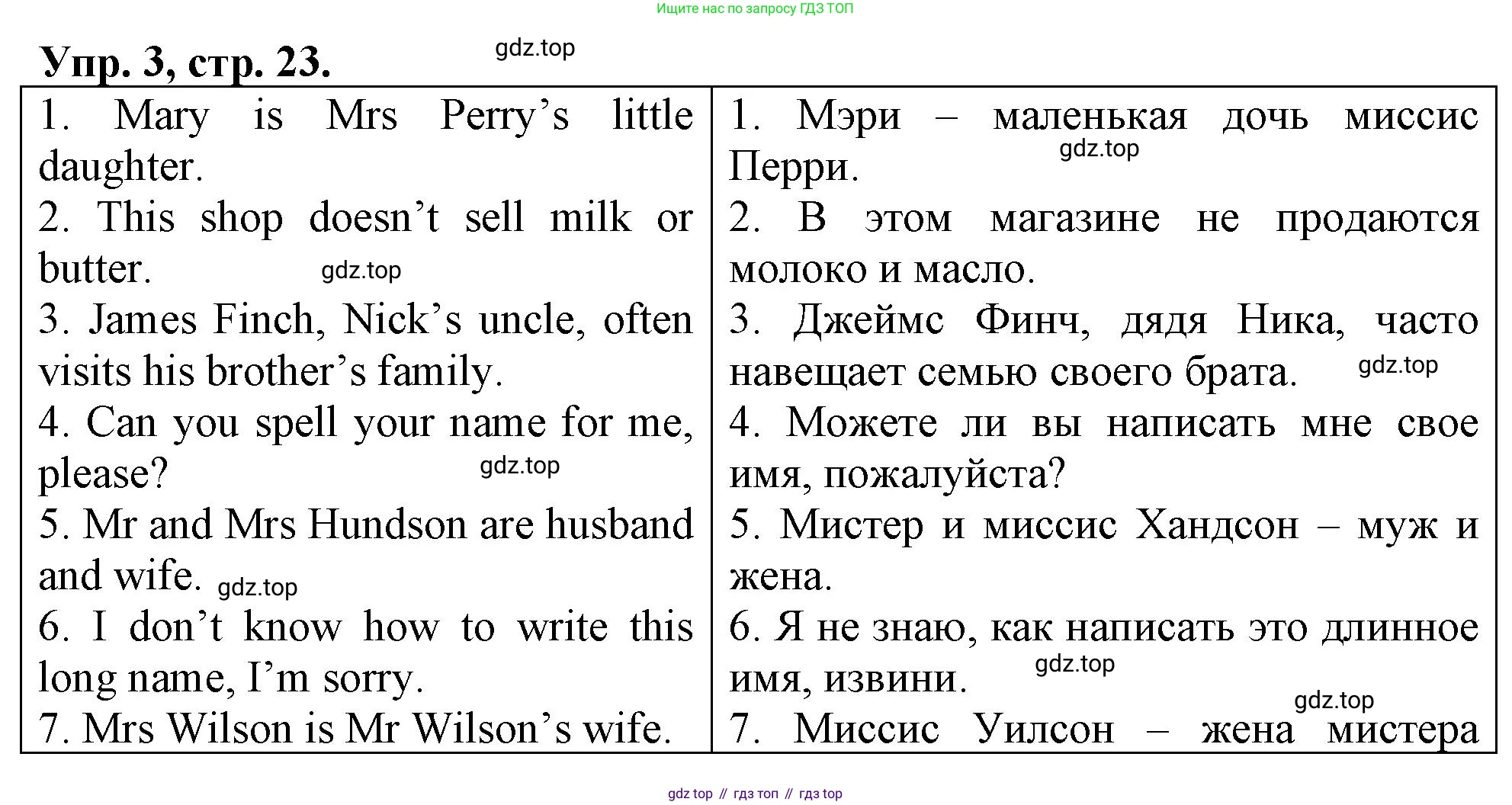 ГДЗ Английский язык (english), 4 класс рабочая тетрадь, авторы: Афанасьева Ольга Васильевна (Afanasyeva Olga), Баранова Ксения Михайловна (Baranova Ksenia), Михеева Ирина Владимировна (Mikheeva Irina), издательство Просвещение, Москва, 2024, красного цвета, Часть 1, страница 23, номер 3, Решение