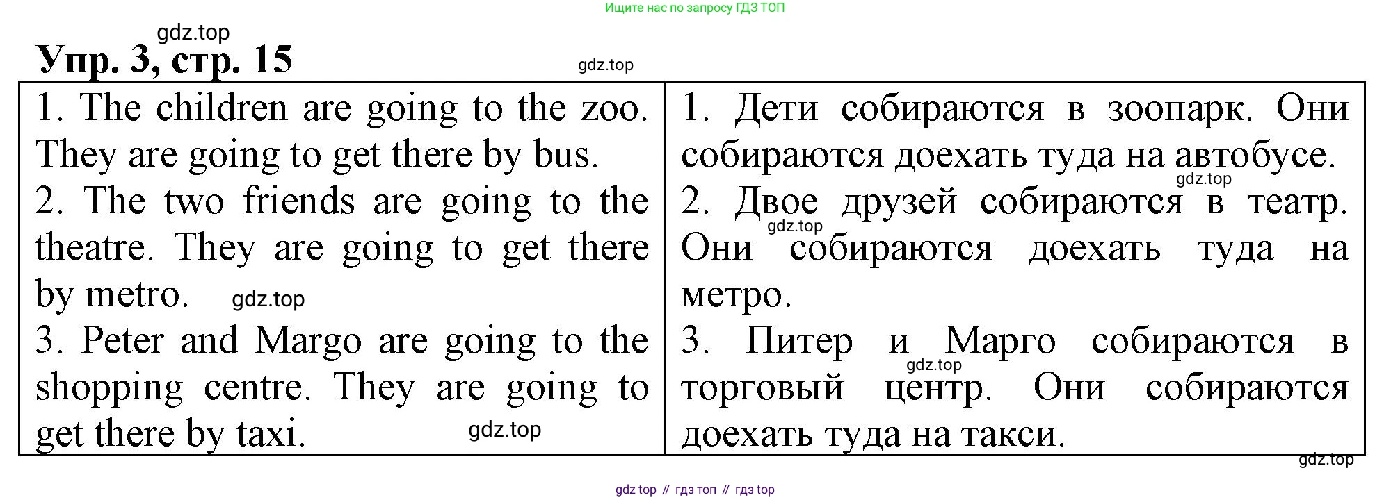 ГДЗ Английский язык (english), 4 класс рабочая тетрадь, авторы: Афанасьева Ольга Васильевна (Afanasyeva Olga), Баранова Ксения Михайловна (Baranova Ksenia), Михеева Ирина Владимировна (Mikheeva Irina), издательство Просвещение, Москва, 2024, красного цвета, Часть 2, страница 15, номер 3, Решение