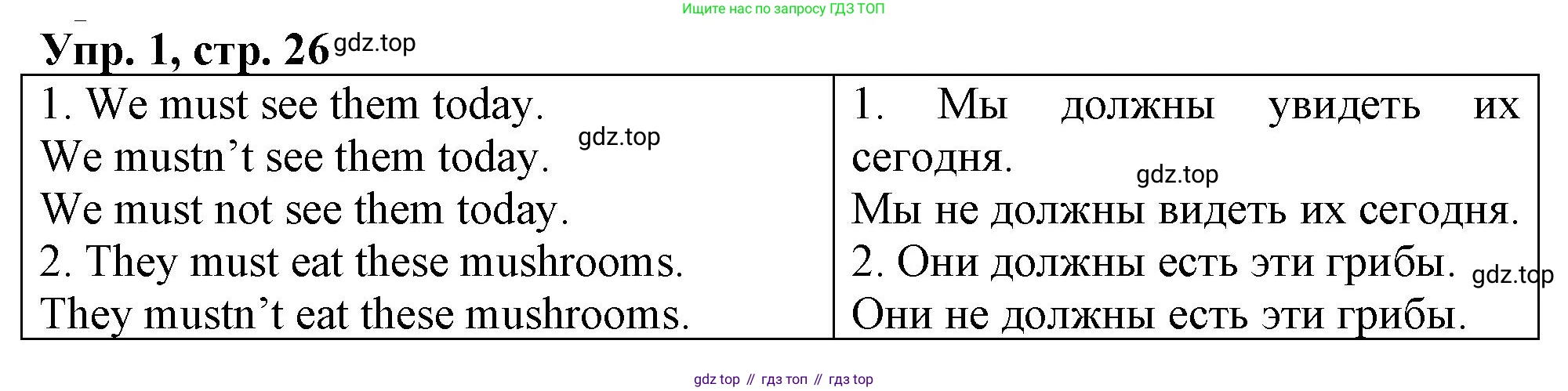 ГДЗ Английский язык (english), 4 класс рабочая тетрадь, авторы: Афанасьева Ольга Васильевна (Afanasyeva Olga), Баранова Ксения Михайловна (Baranova Ksenia), Михеева Ирина Владимировна (Mikheeva Irina), издательство Просвещение, Москва, 2024, красного цвета, Часть 2, страница 26, номер 1, Решение