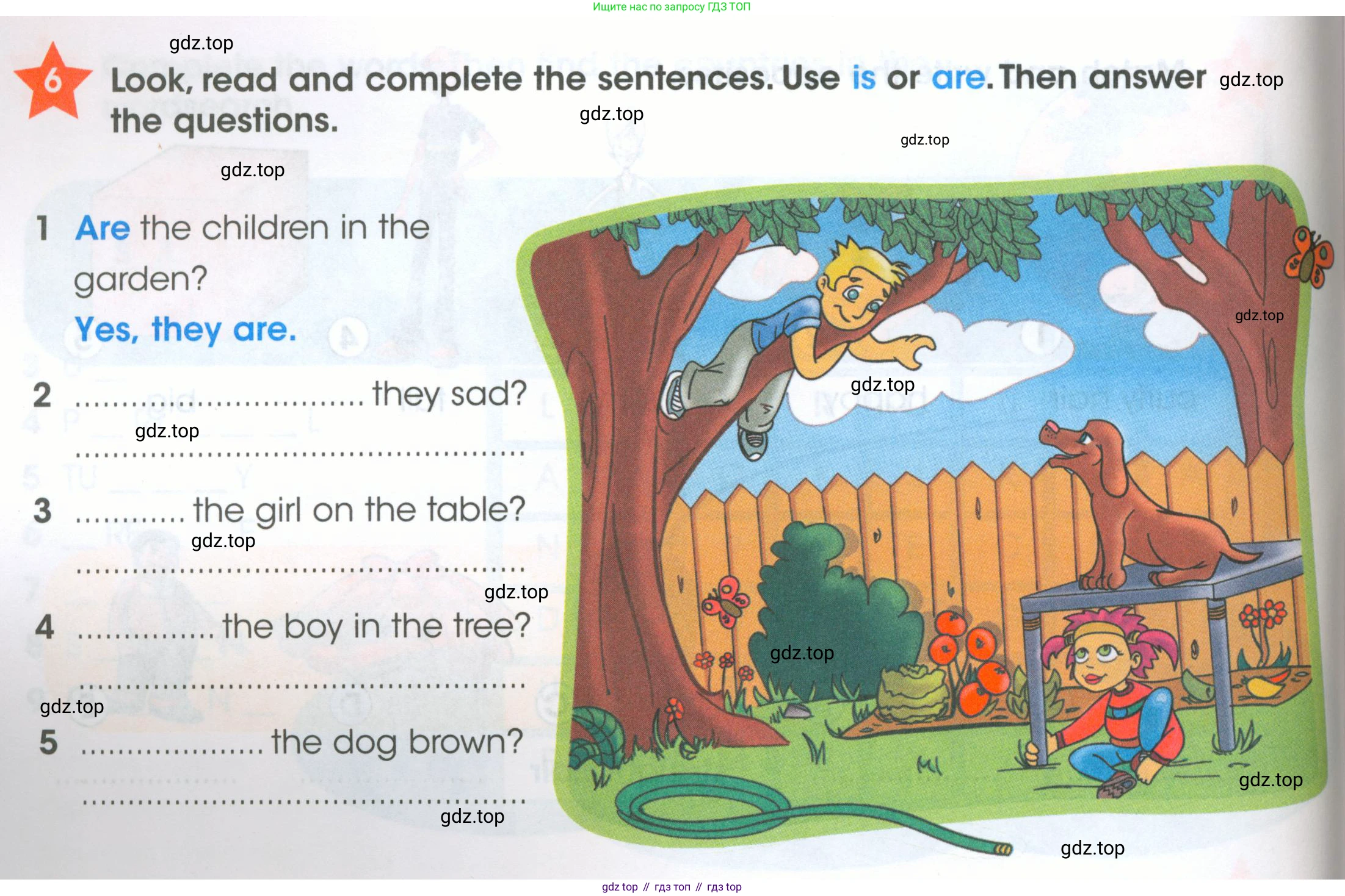 ГДЗ Английский язык (english), 4 класс Рабочая тетрадь (workbook), авторы: Баранова Ксения Михайловна (Baranova Ksenia), Бадулина Ольга Ивановна, Копылова Виктория Викторовна (Kopylova Victoria), Мильруд Радислав Петрович (Millrood Radislav), Эванс Вирджиния (Evans Virginia), издательство Просвещение, Москва, 2023, оранжевого цвета, Часть ( Part) 1, страница 6, номер 6, Условие