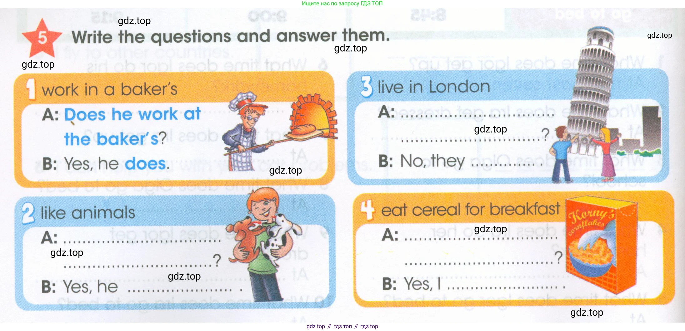 ГДЗ Английский язык (english), 4 класс Рабочая тетрадь (workbook), авторы: Баранова Ксения Михайловна (Baranova Ksenia), Бадулина Ольга Ивановна, Копылова Виктория Викторовна (Kopylova Victoria), Мильруд Радислав Петрович (Millrood Radislav), Эванс Вирджиния (Evans Virginia), издательство Просвещение, Москва, 2023, оранжевого цвета, Часть ( Part) 1, страница 26, номер 5, Условие