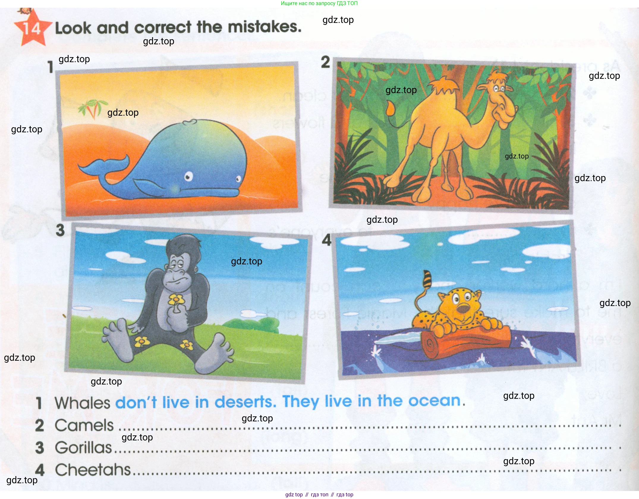 ГДЗ Английский язык (english), 4 класс Рабочая тетрадь (workbook), авторы: Баранова Ксения Михайловна (Baranova Ksenia), Бадулина Ольга Ивановна, Копылова Виктория Викторовна (Kopylova Victoria), Мильруд Радислав Петрович (Millrood Radislav), Эванс Вирджиния (Evans Virginia), издательство Просвещение, Москва, 2023, оранжевого цвета, Часть ( Part) 1, страница 38, номер 14, Условие