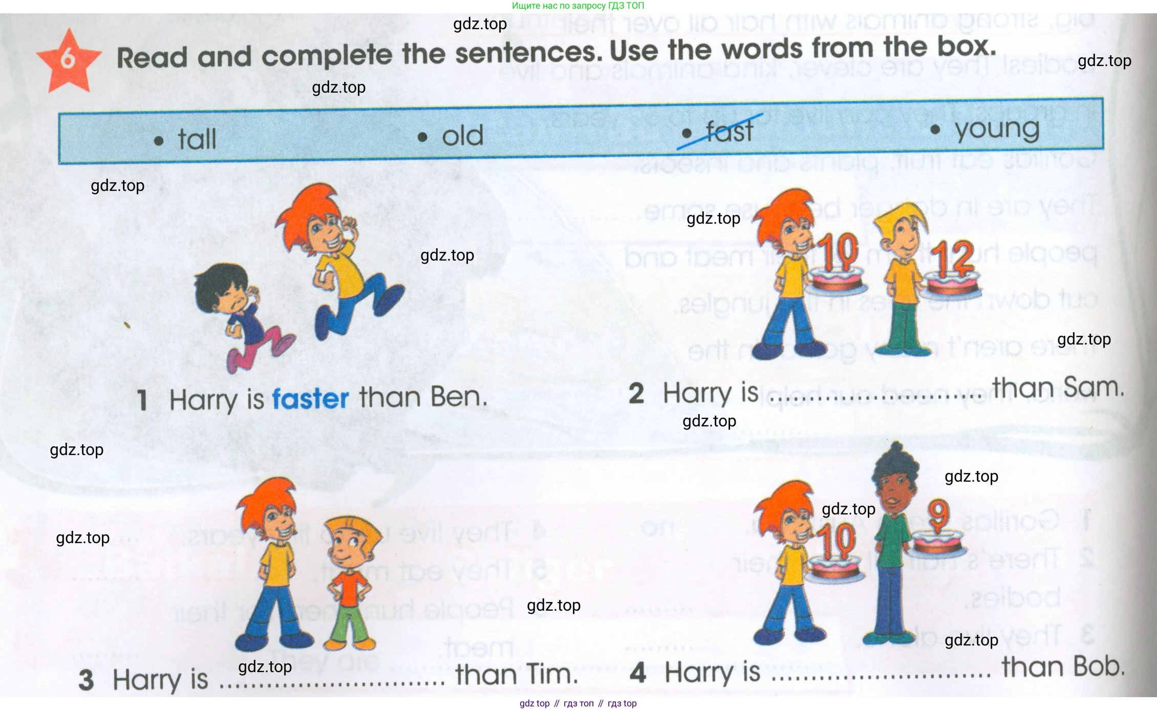 ГДЗ Английский язык (english), 4 класс Рабочая тетрадь (workbook), авторы: Баранова Ксения Михайловна (Baranova Ksenia), Бадулина Ольга Ивановна, Копылова Виктория Викторовна (Kopylova Victoria), Мильруд Радислав Петрович (Millrood Radislav), Эванс Вирджиния (Evans Virginia), издательство Просвещение, Москва, 2023, оранжевого цвета, Часть ( Part) 1, страница 34, номер 6, Условие