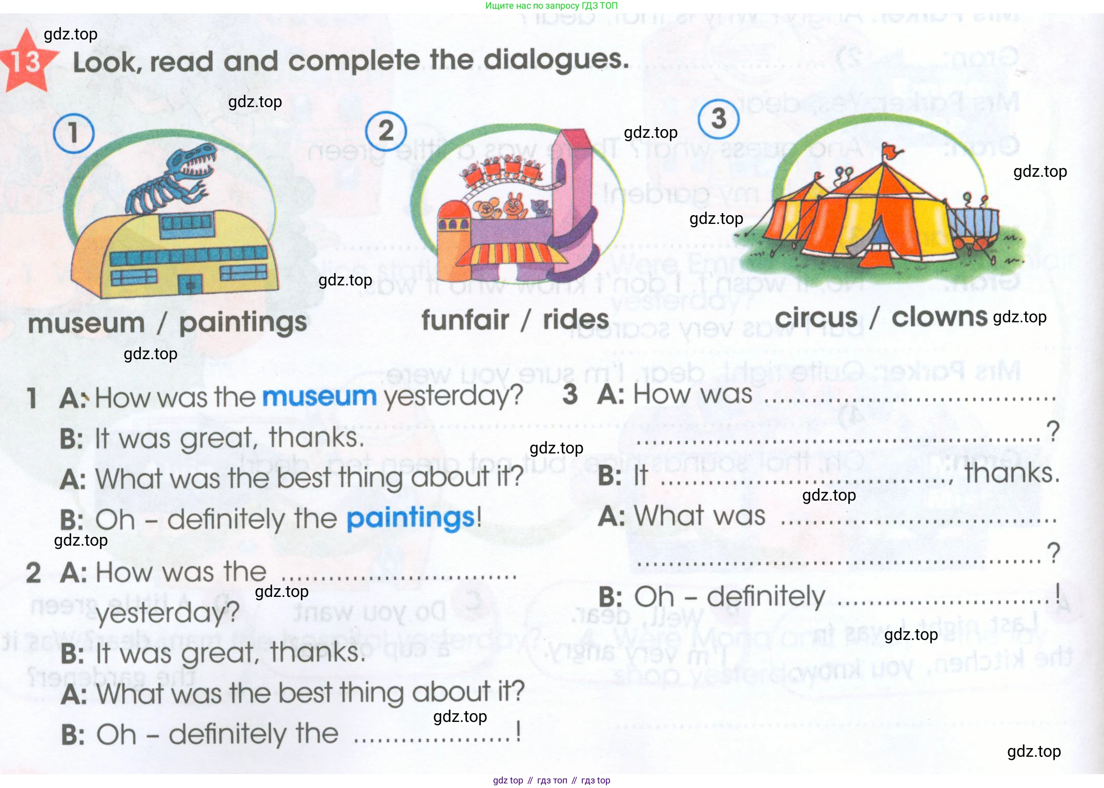 ГДЗ Английский язык (english), 4 класс Рабочая тетрадь (workbook), авторы: Баранова Ксения Михайловна (Baranova Ksenia), Бадулина Ольга Ивановна, Копылова Виктория Викторовна (Kopylova Victoria), Мильруд Радислав Петрович (Millrood Radislav), Эванс Вирджиния (Evans Virginia), издательство Просвещение, Москва, 2023, оранжевого цвета, Часть ( Part) 1, страница 46, номер 13, Условие